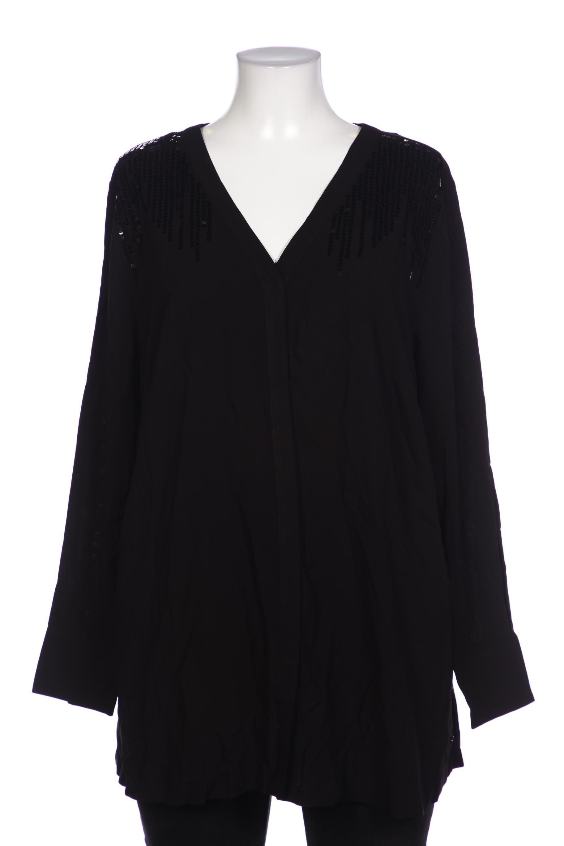 

sheego Damen Bluse, schwarz, Gr. 48