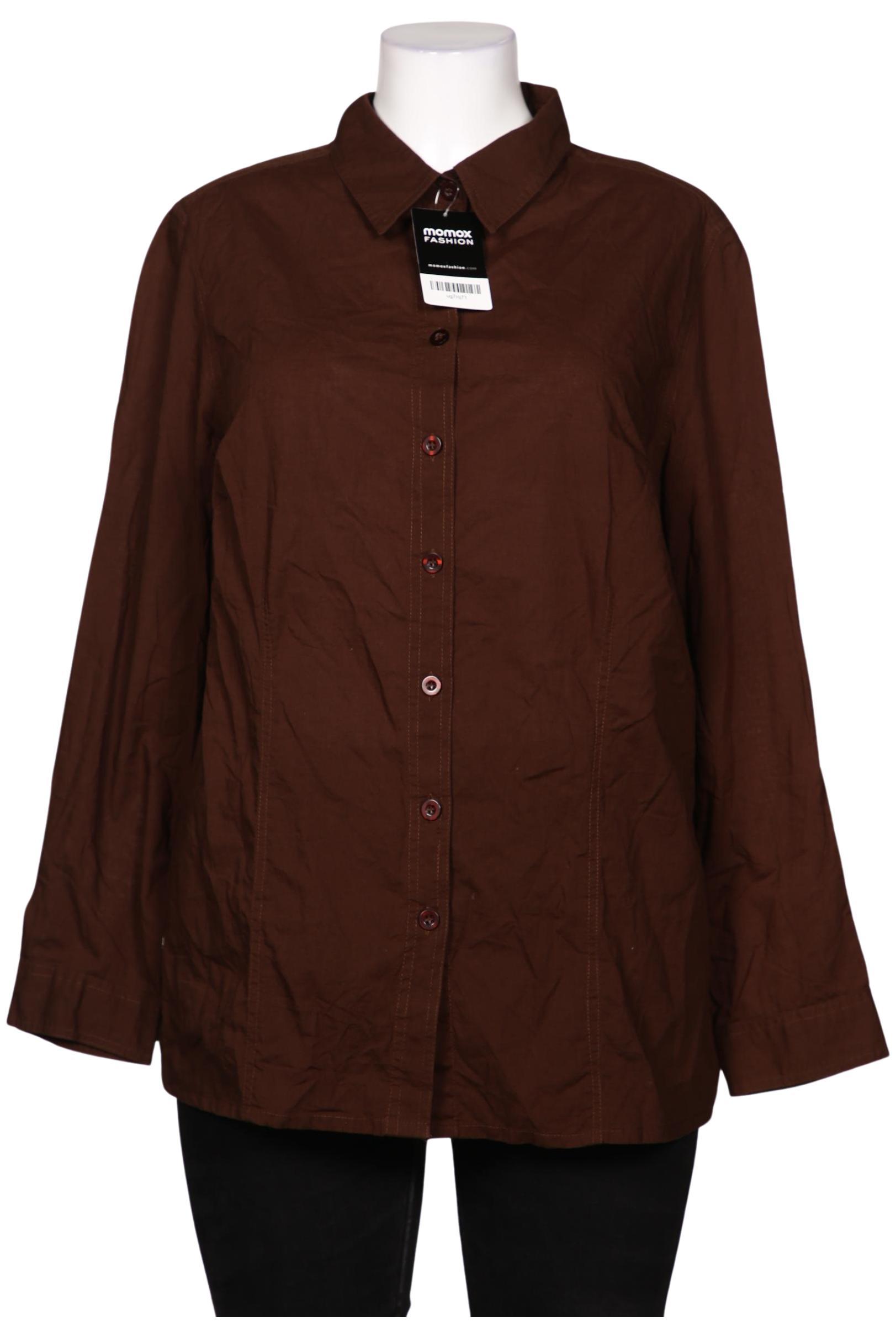 

sheego Damen Bluse, braun, Gr. 48