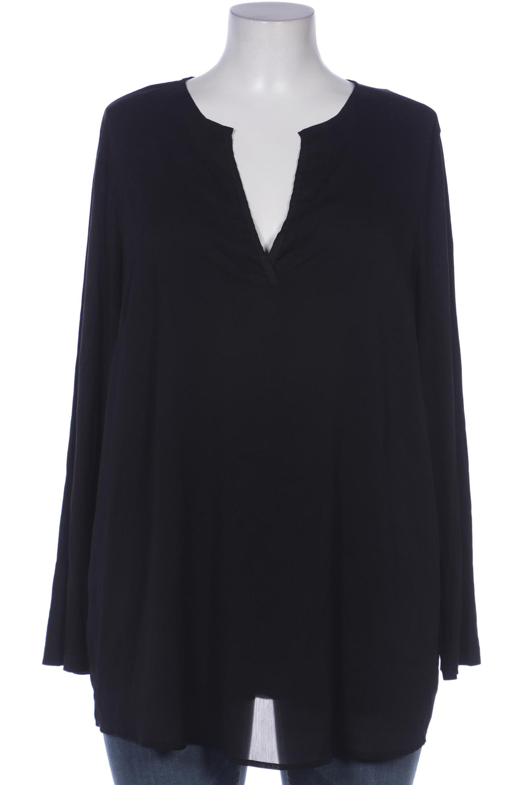 

sheego Damen Bluse, schwarz, Gr. 46