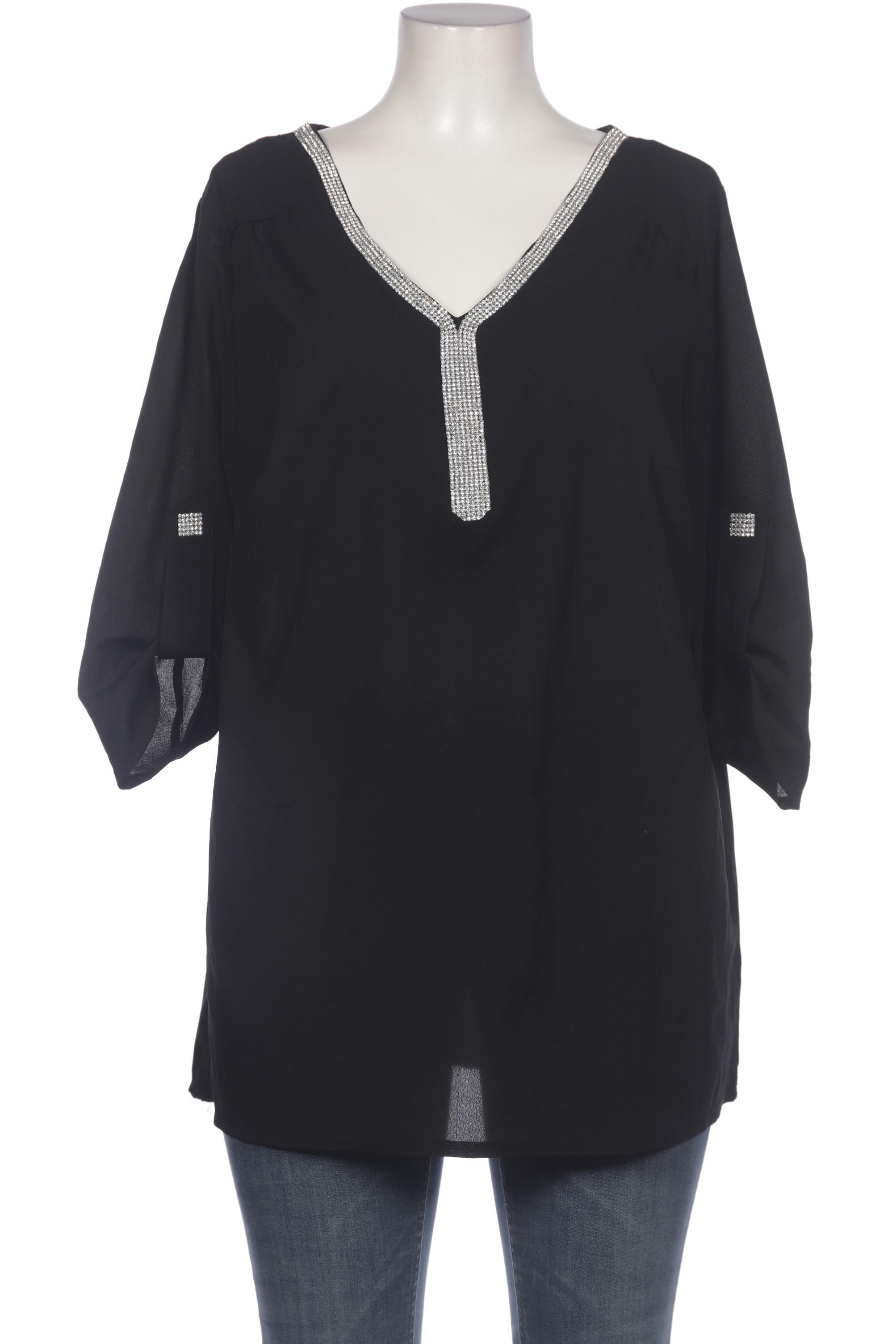 

sheego Damen Bluse, schwarz, Gr. 46