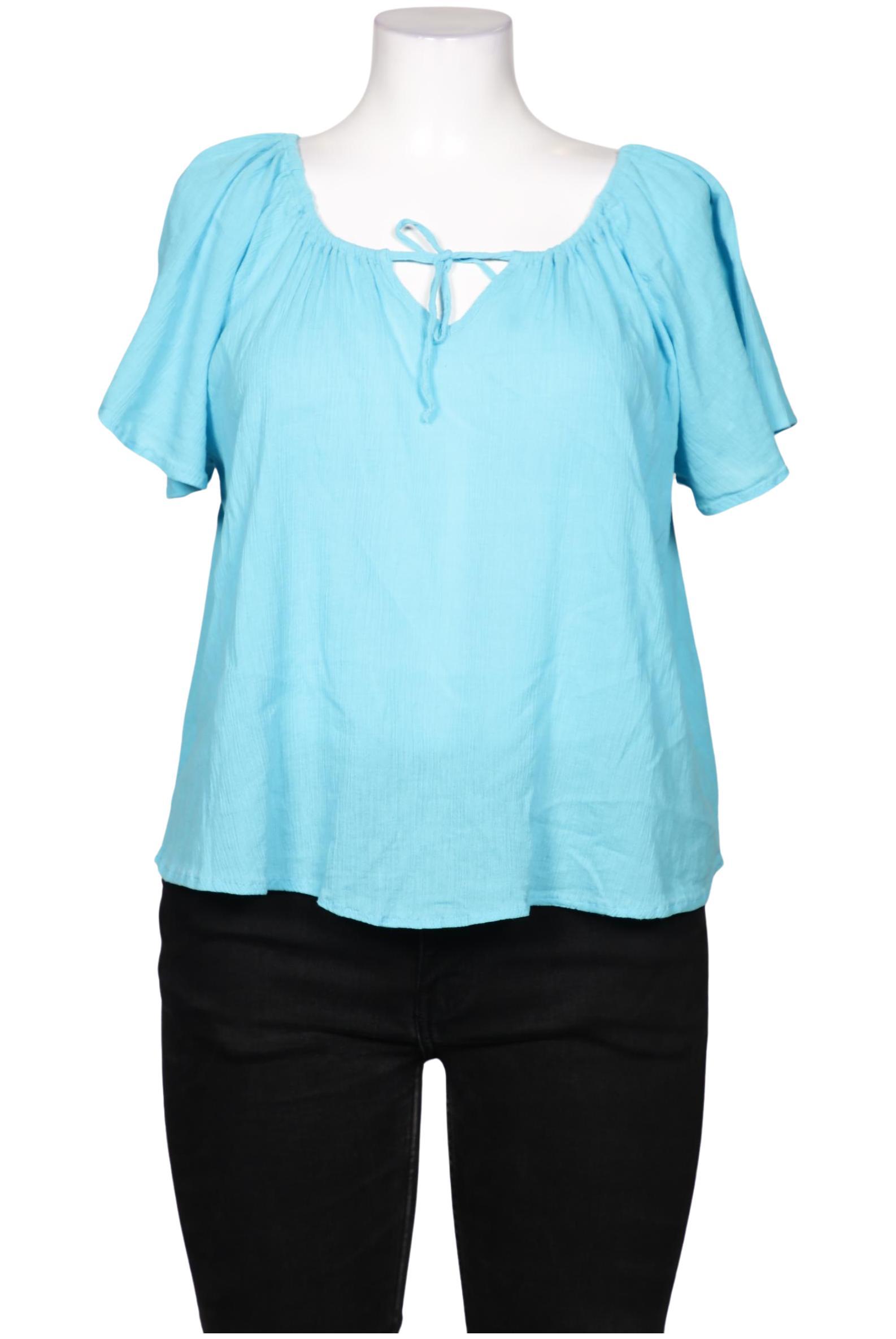 

sheego Damen Bluse, blau, Gr. 46