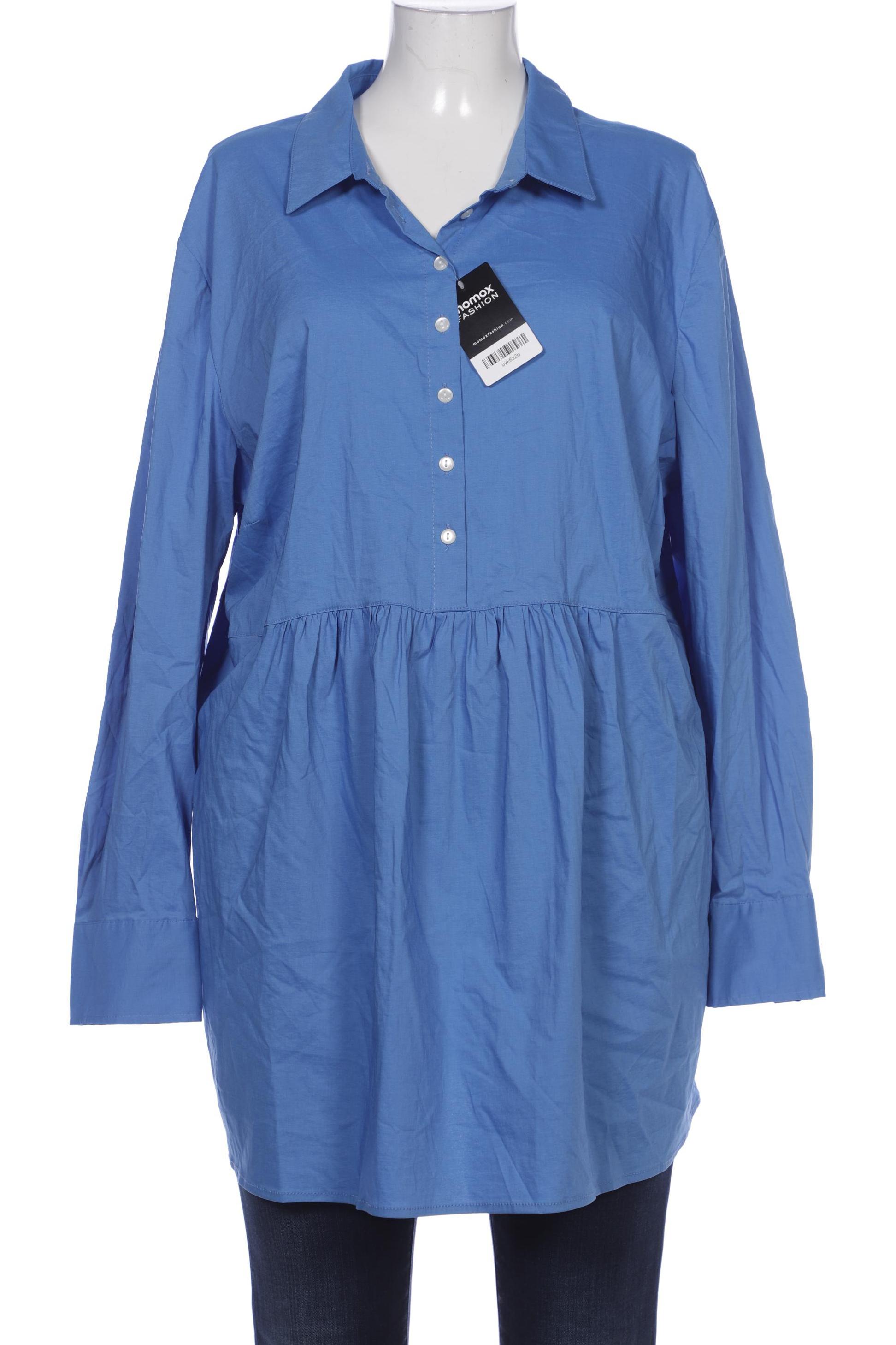 

sheego Damen Bluse, blau, Gr. 52