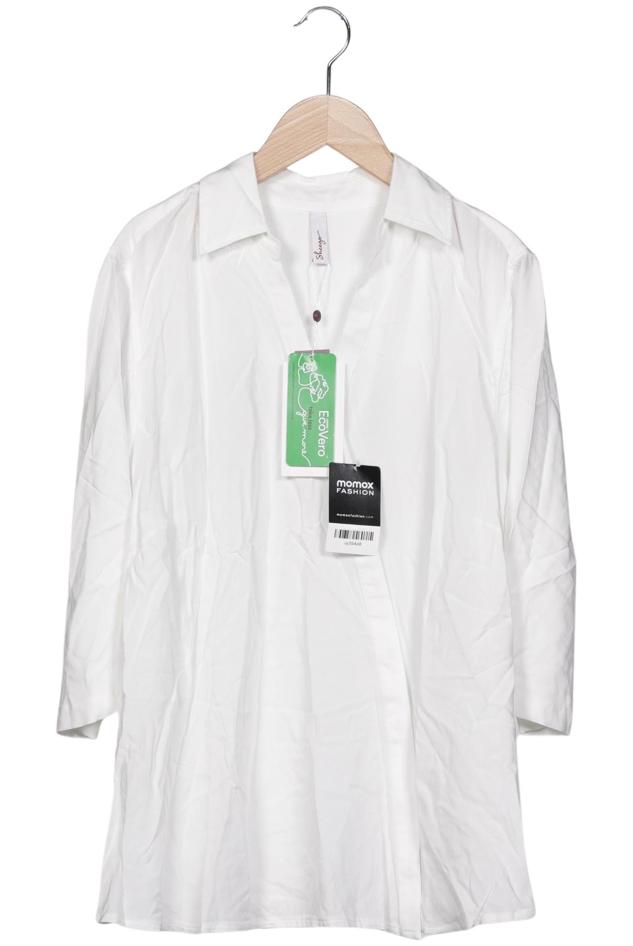 

sheego Damen Bluse, weiß, Gr. 42