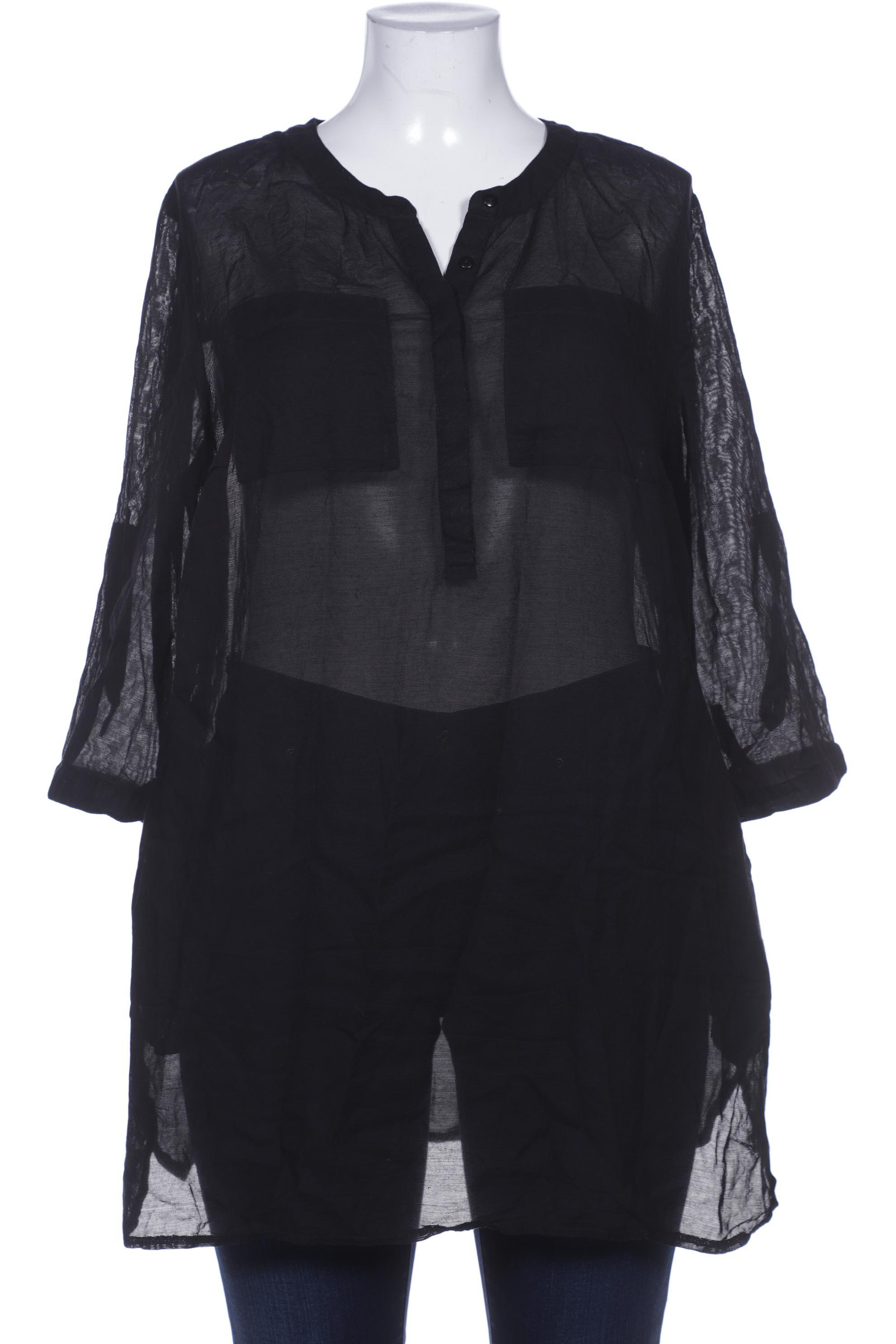 

sheego Damen Bluse, schwarz