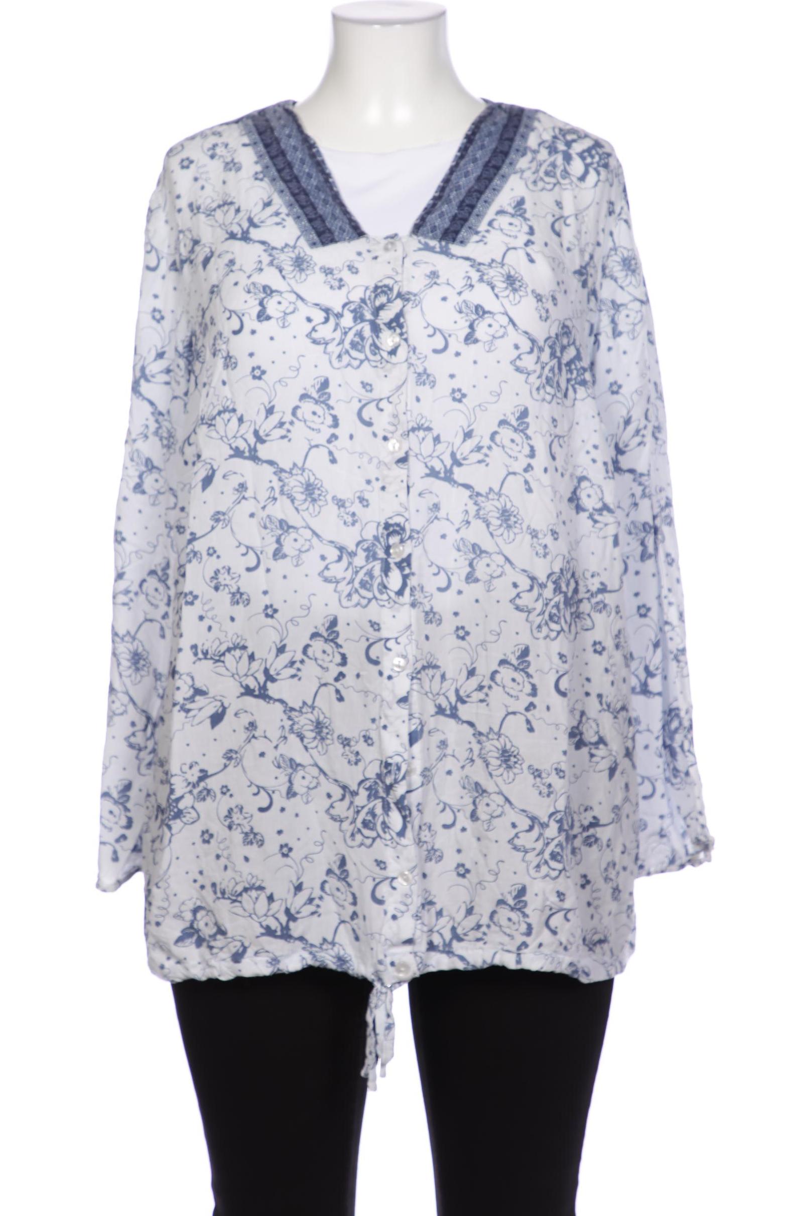 

sheego Damen Bluse, weiß, Gr. 50