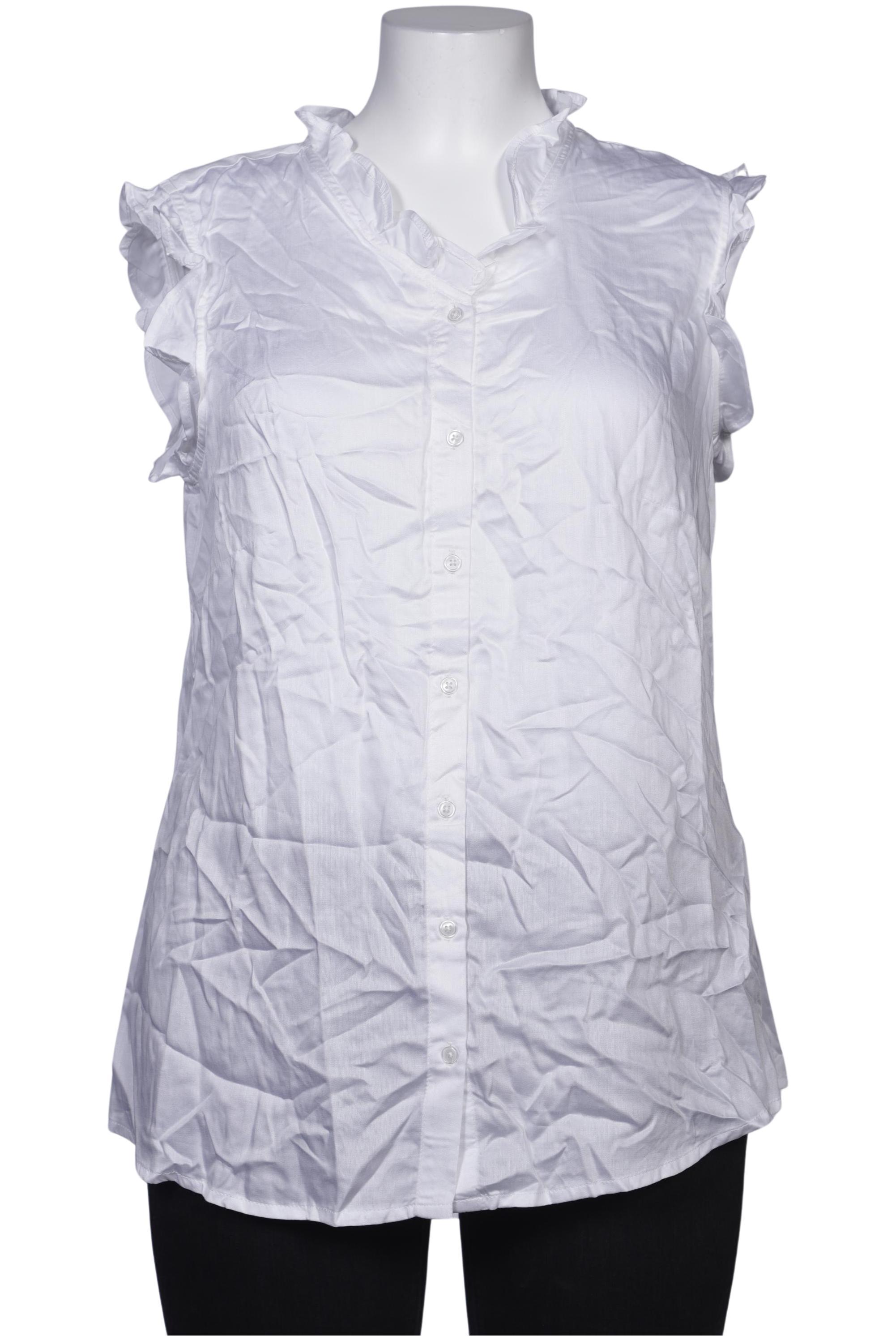 

sheego Damen Bluse, weiß, Gr. 44