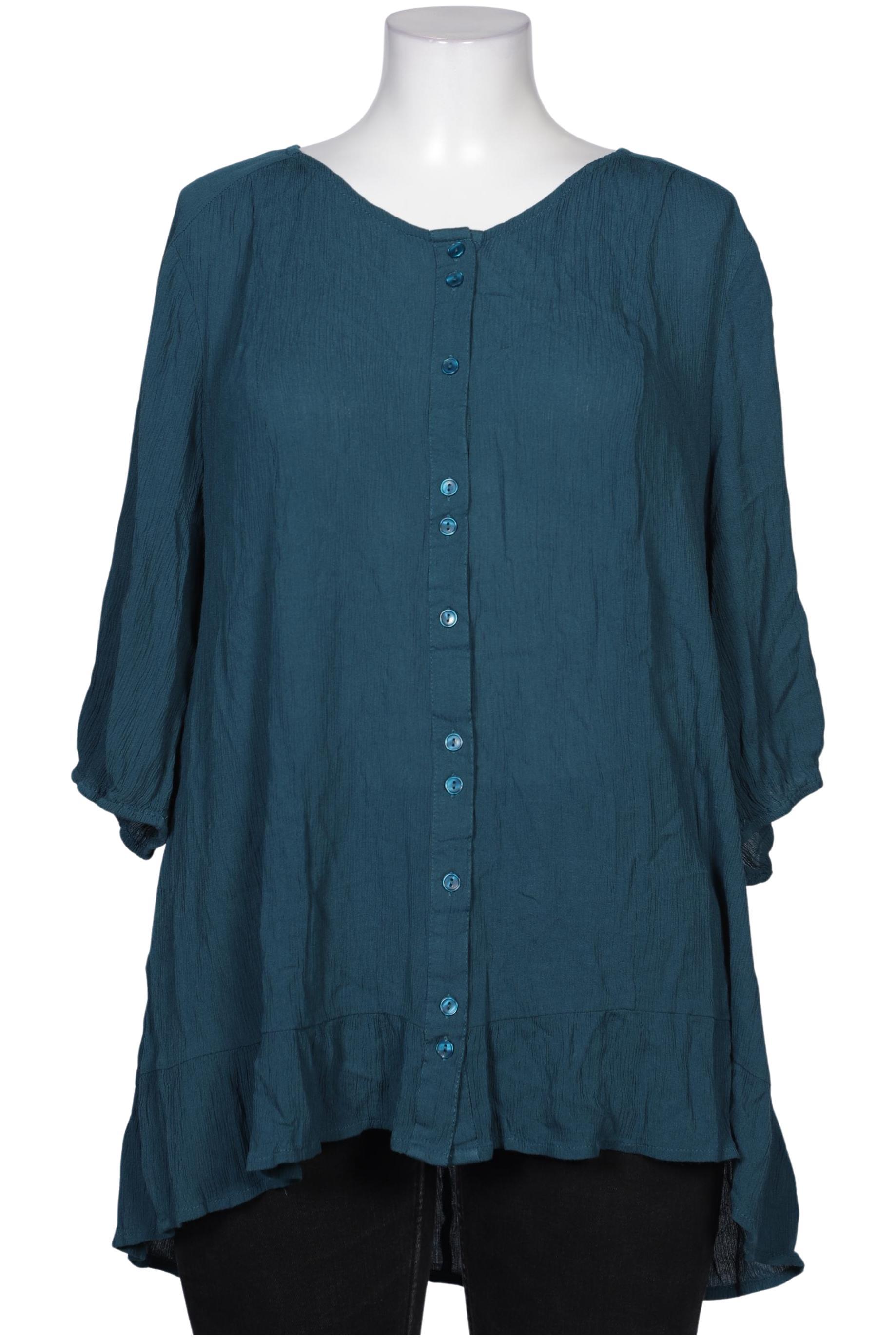 

sheego Damen Bluse, türkis, Gr. 48