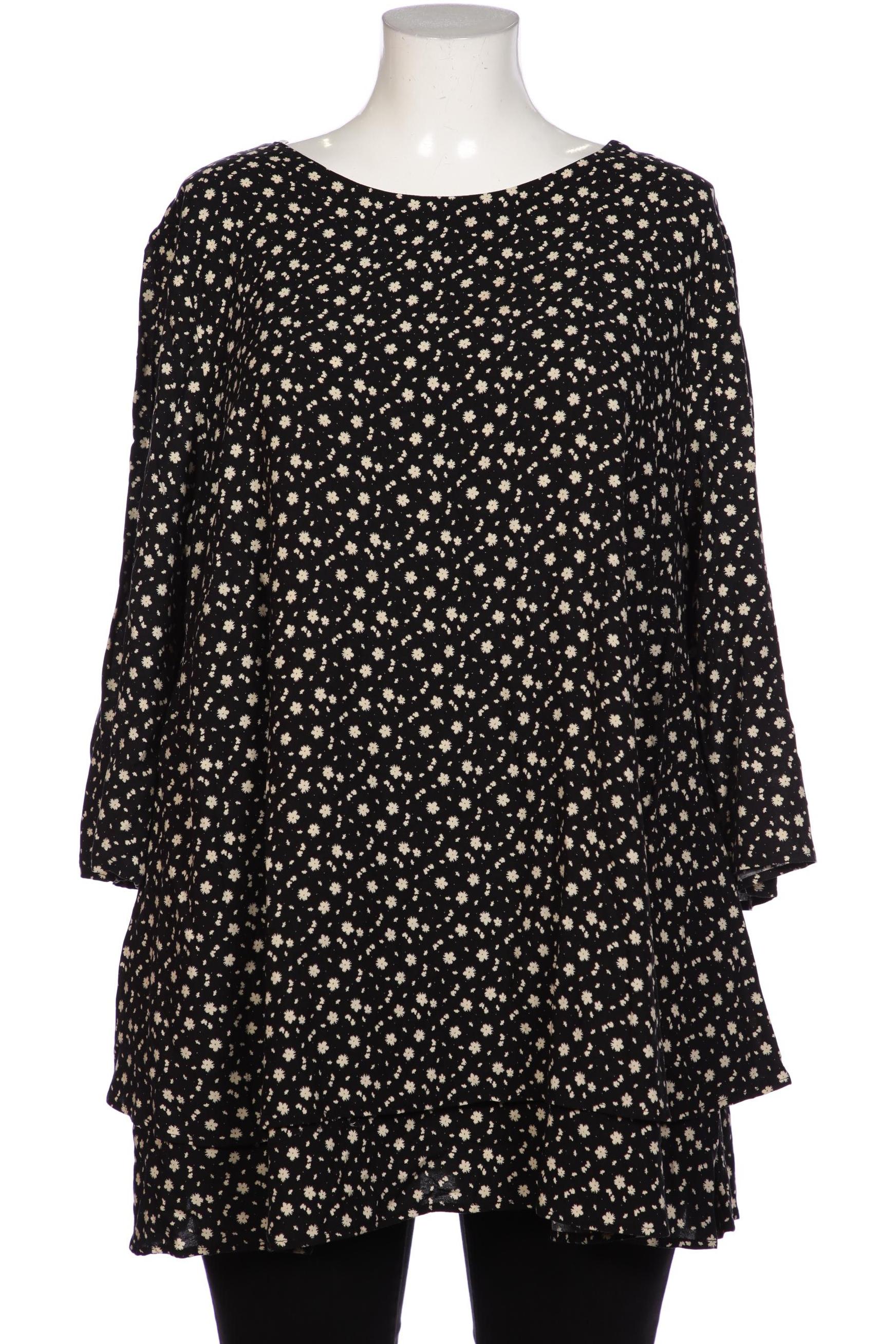 

sheego Damen Bluse, schwarz, Gr. 46