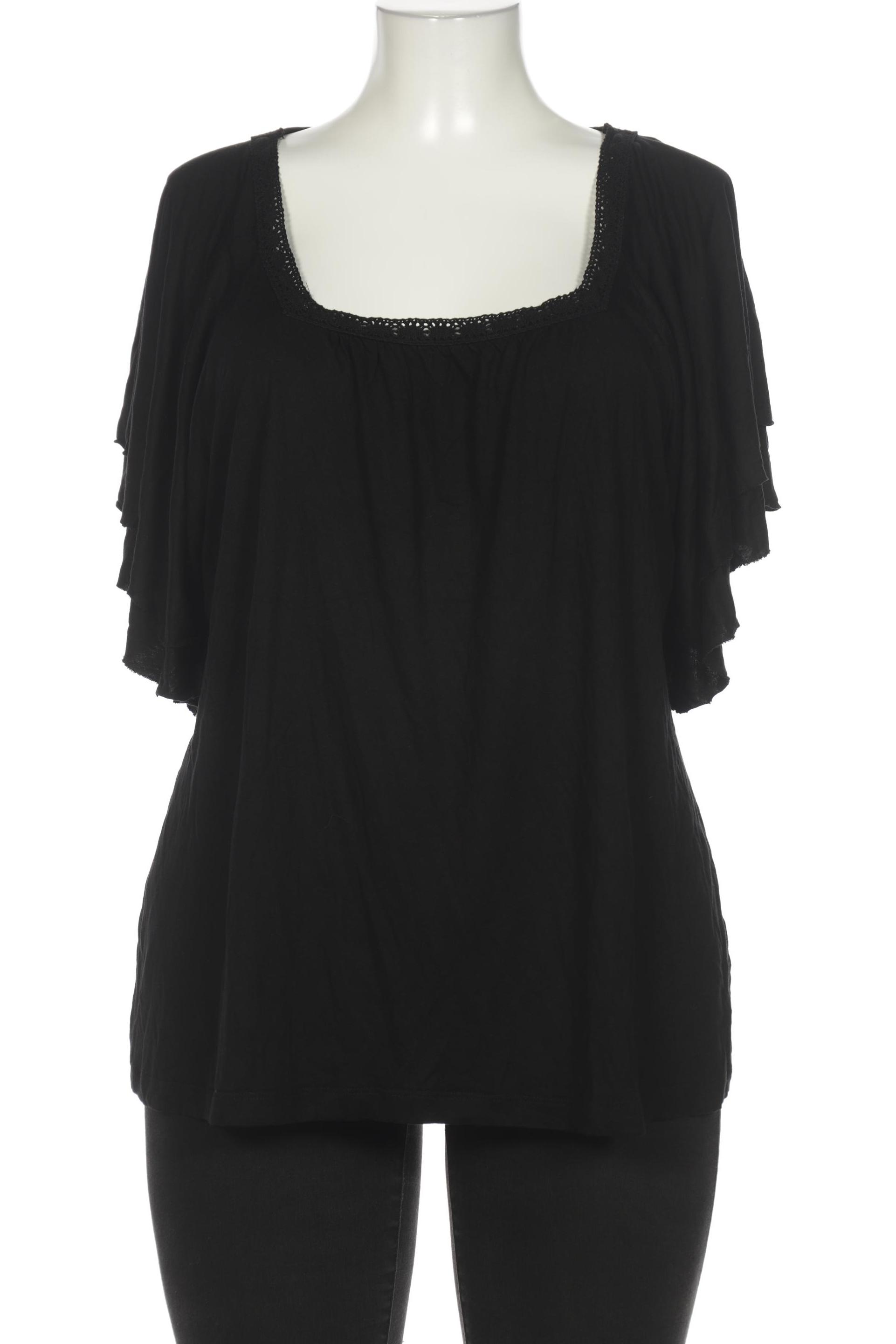 

sheego Damen Bluse, schwarz
