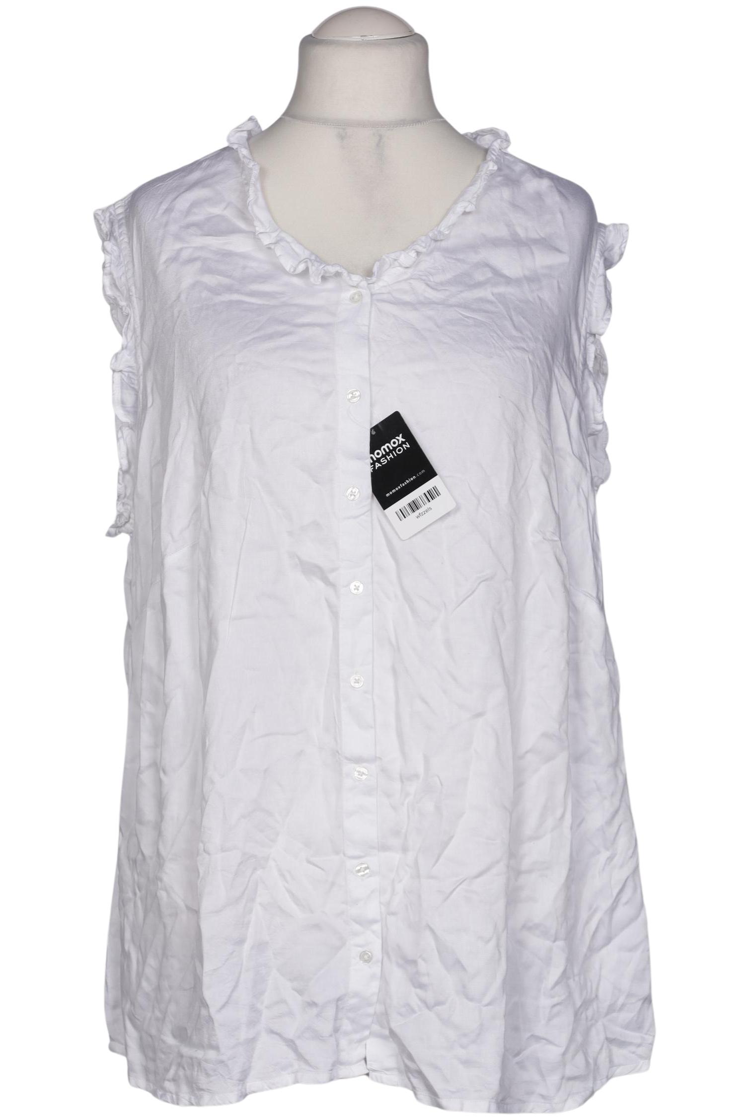 

sheego Damen Bluse, weiß, Gr. 54