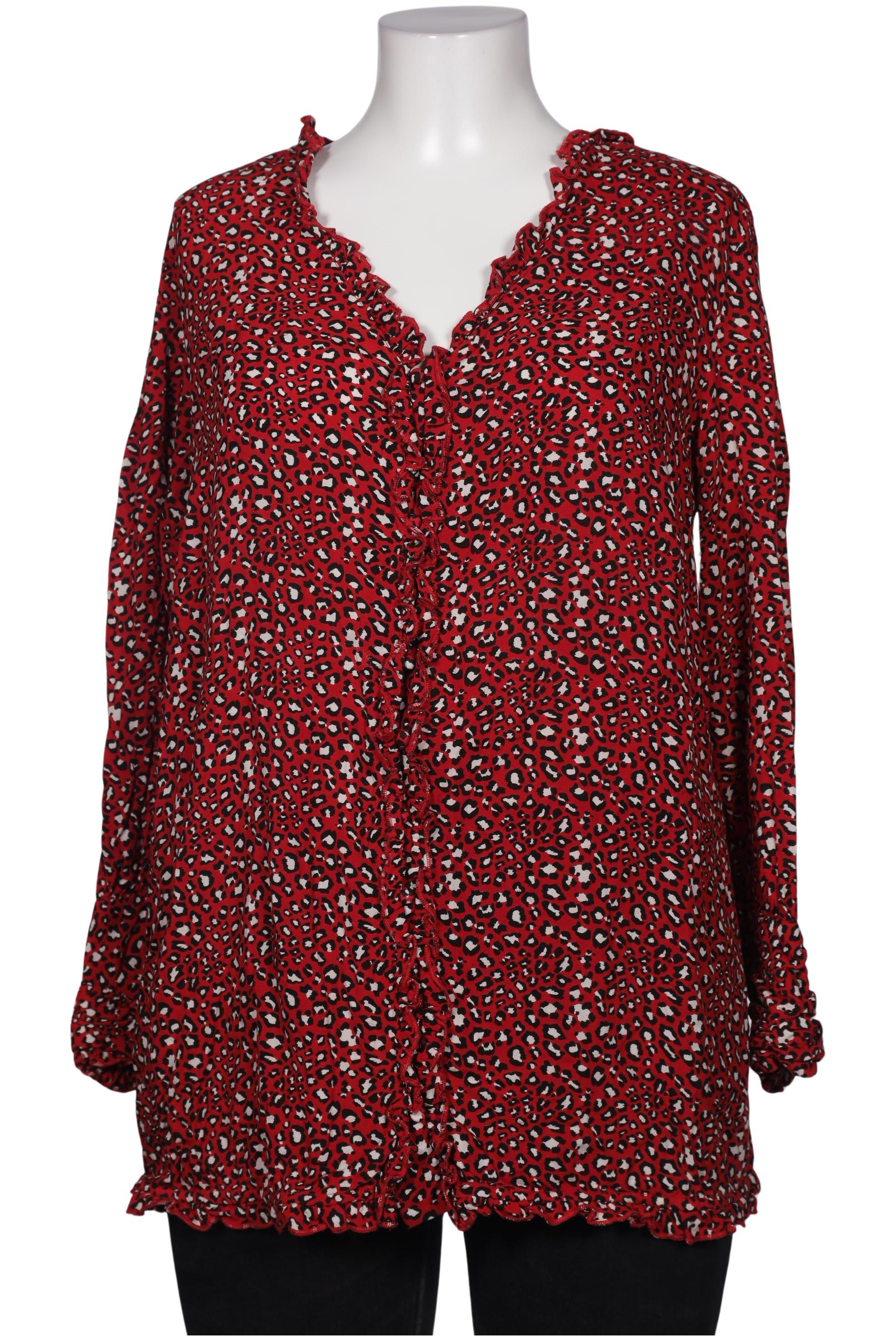 

sheego Damen Bluse, rot, Gr. 46