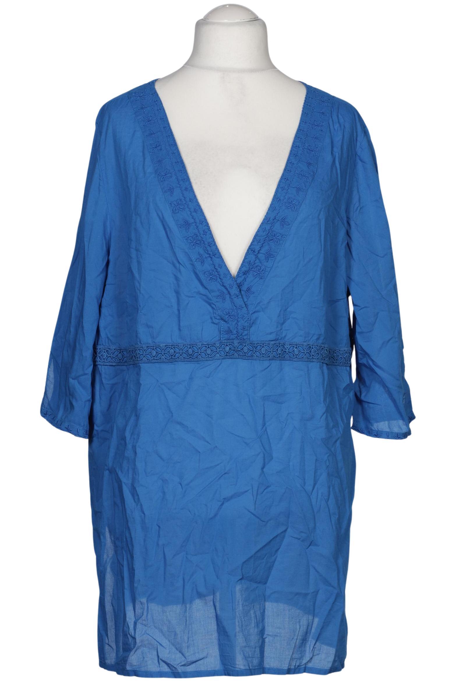 

sheego Damen Bluse, blau, Gr. 46