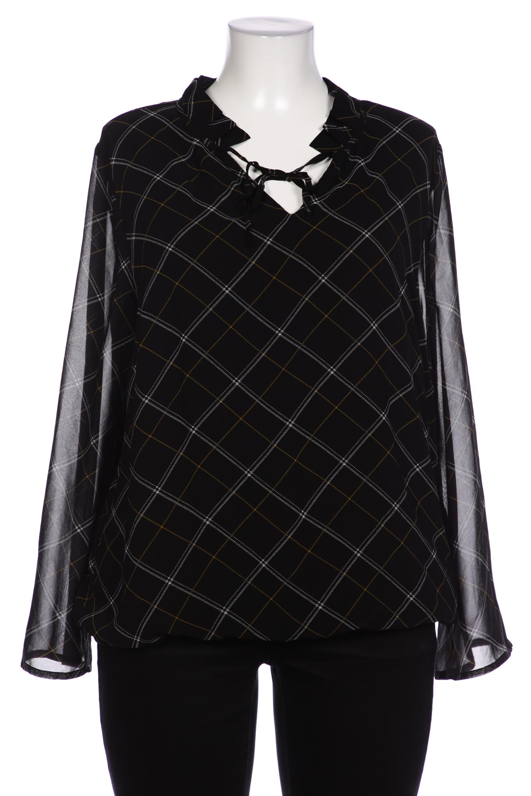 

sheego Damen Bluse, schwarz, Gr. 46