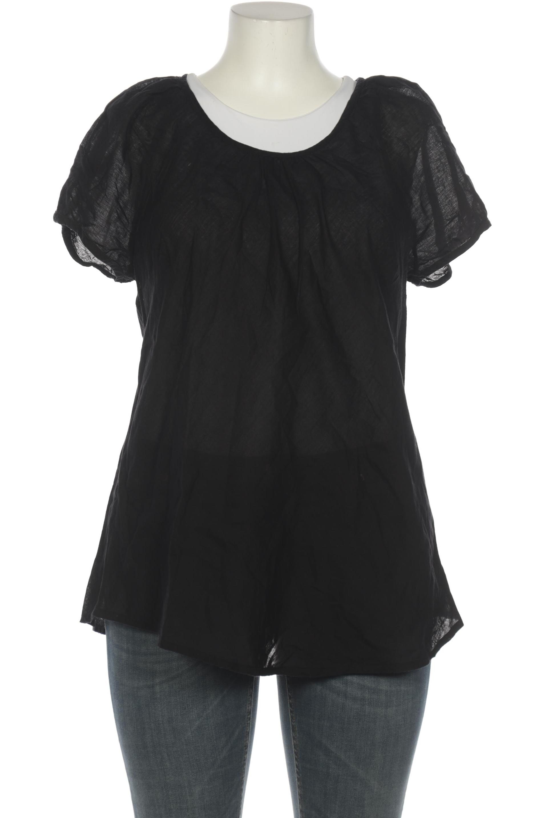 

sheego Damen Bluse, schwarz