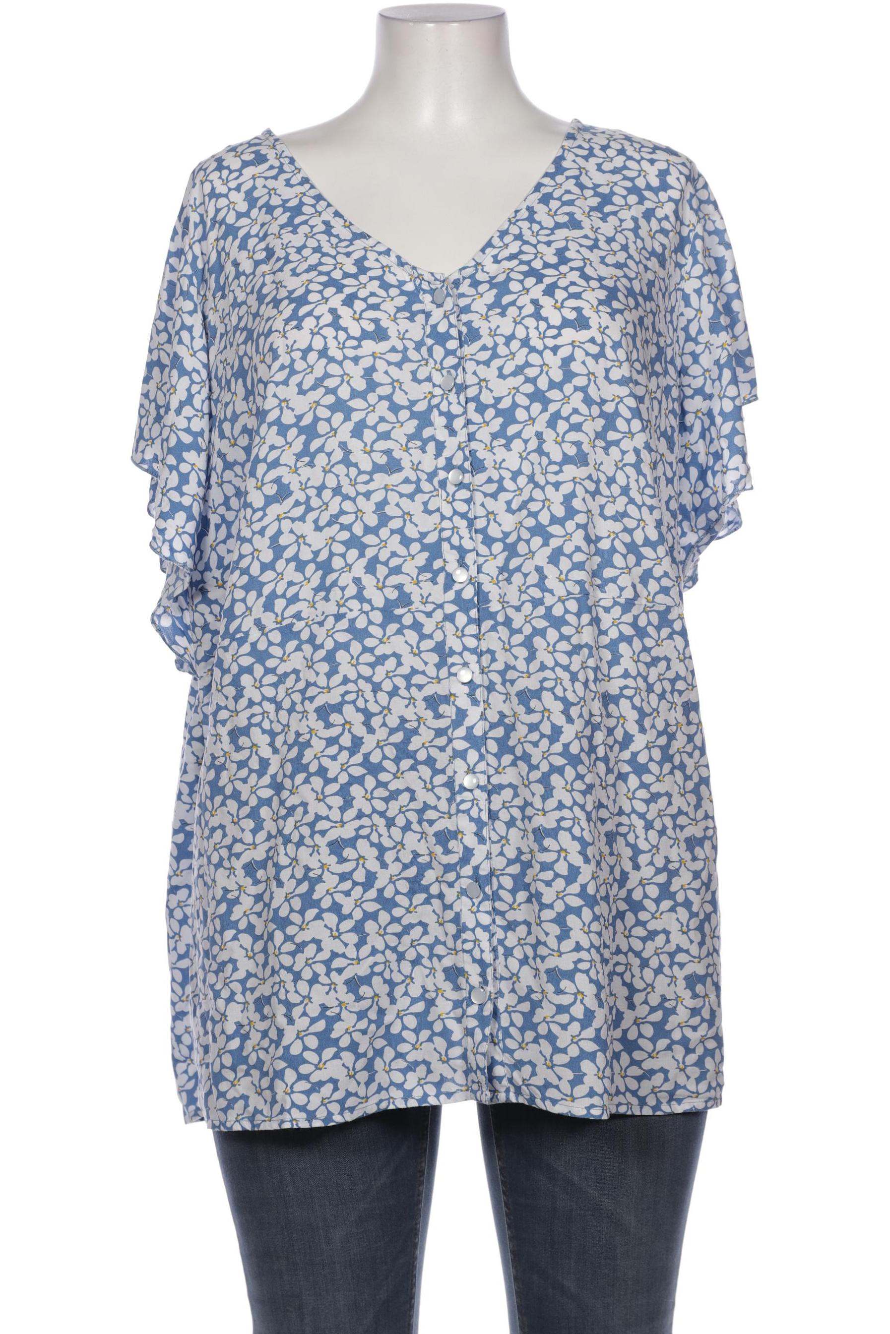 

sheego Damen Bluse, blau, Gr. 52