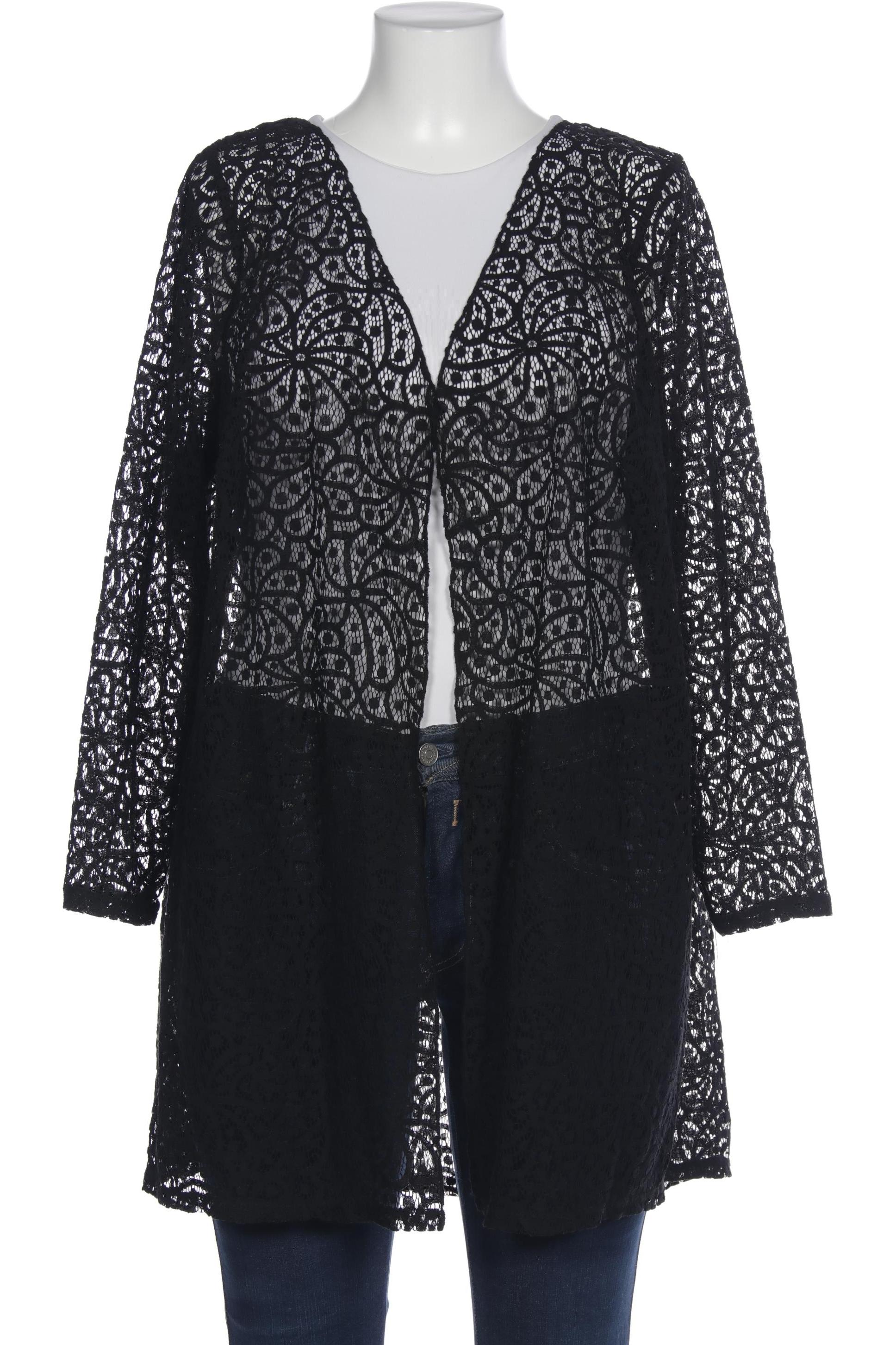 

sheego Damen Bluse, schwarz, Gr. 46