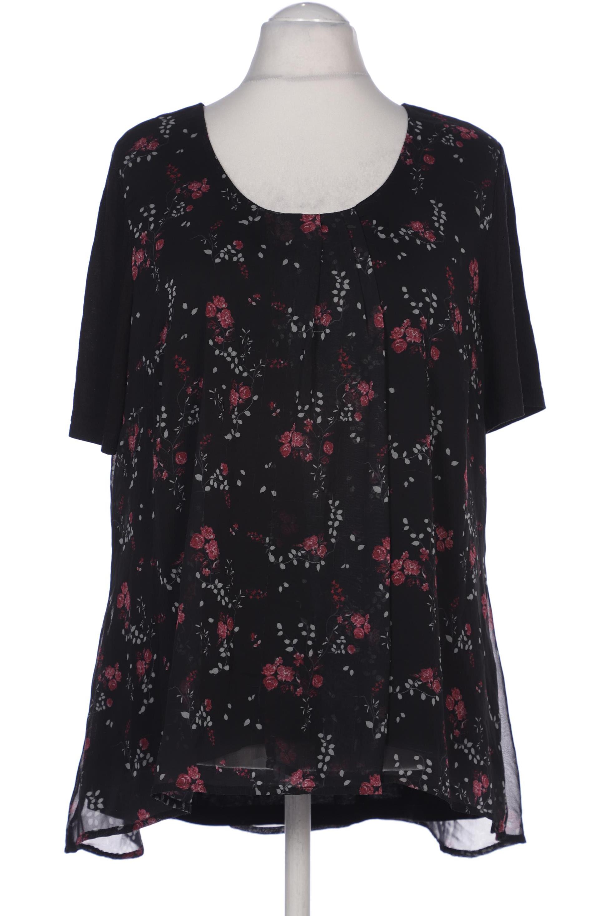 

sheego Damen Bluse, schwarz, Gr. 46