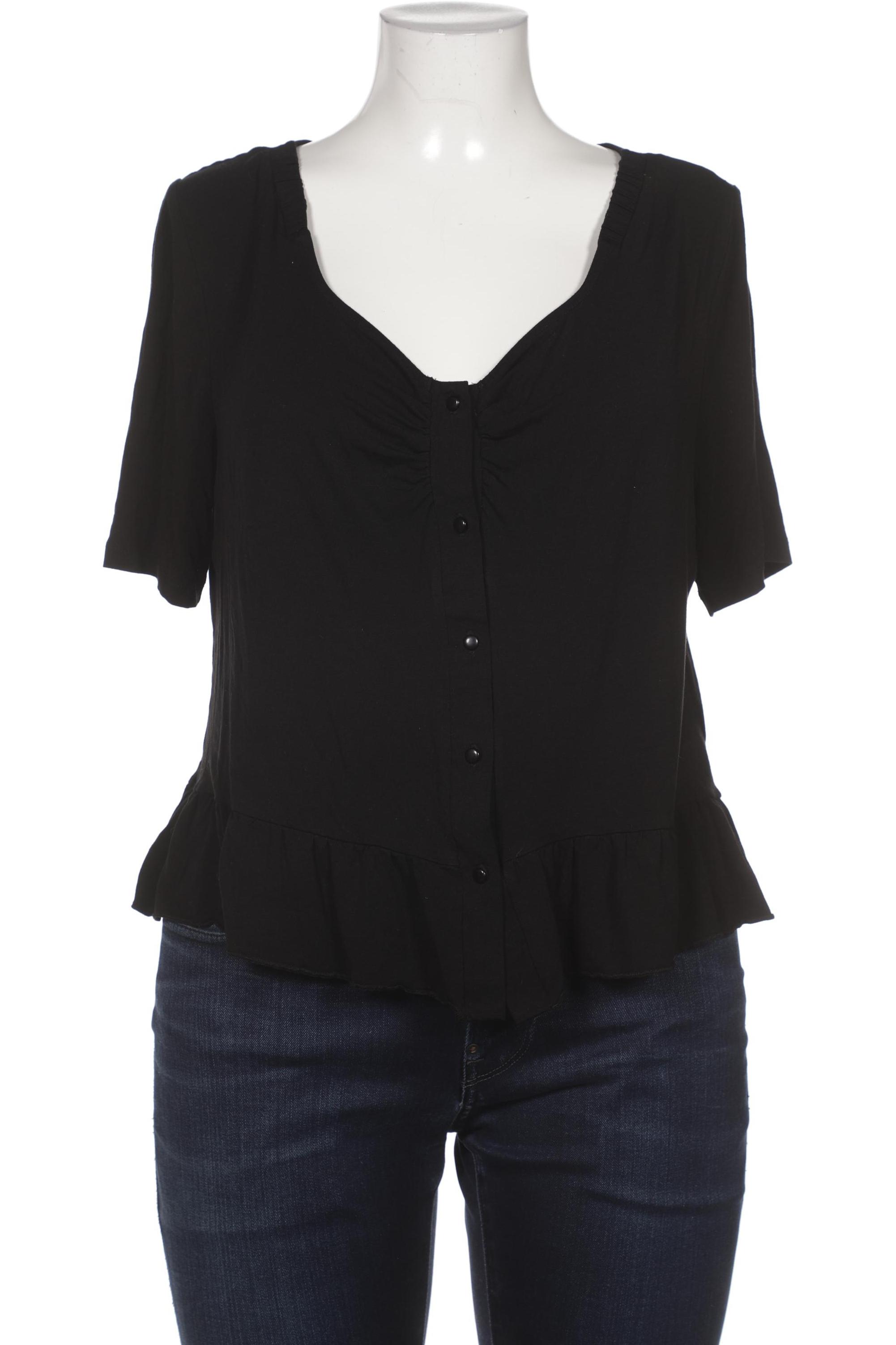 

sheego Damen Bluse, schwarz