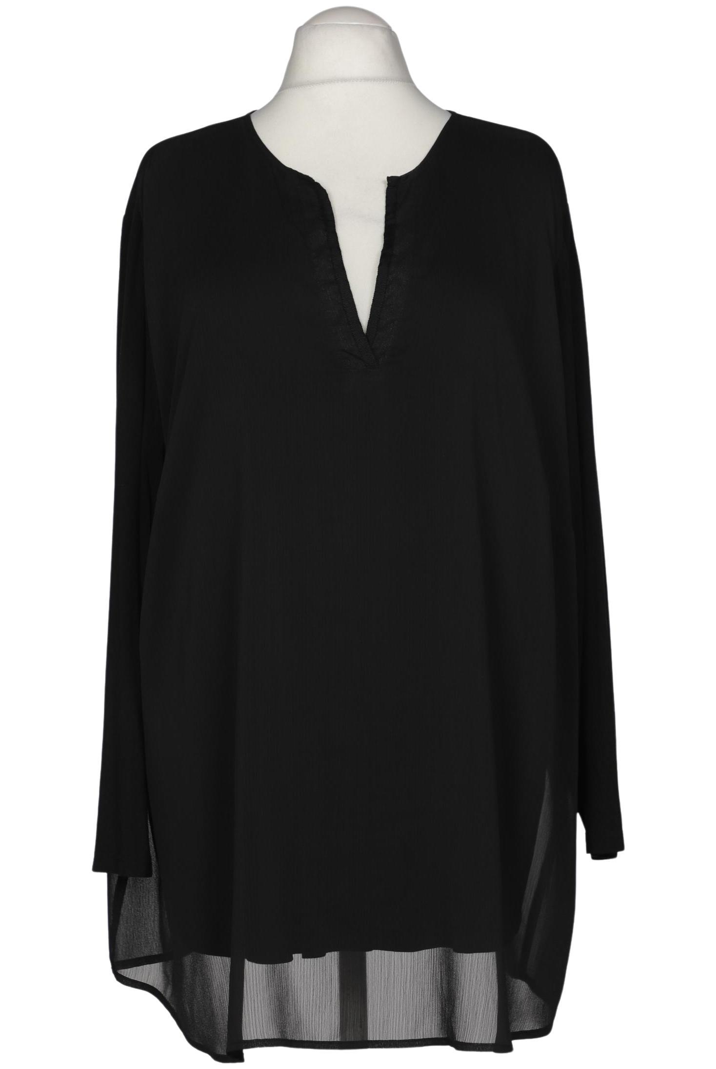 

sheego Damen Bluse, schwarz, Gr. 54