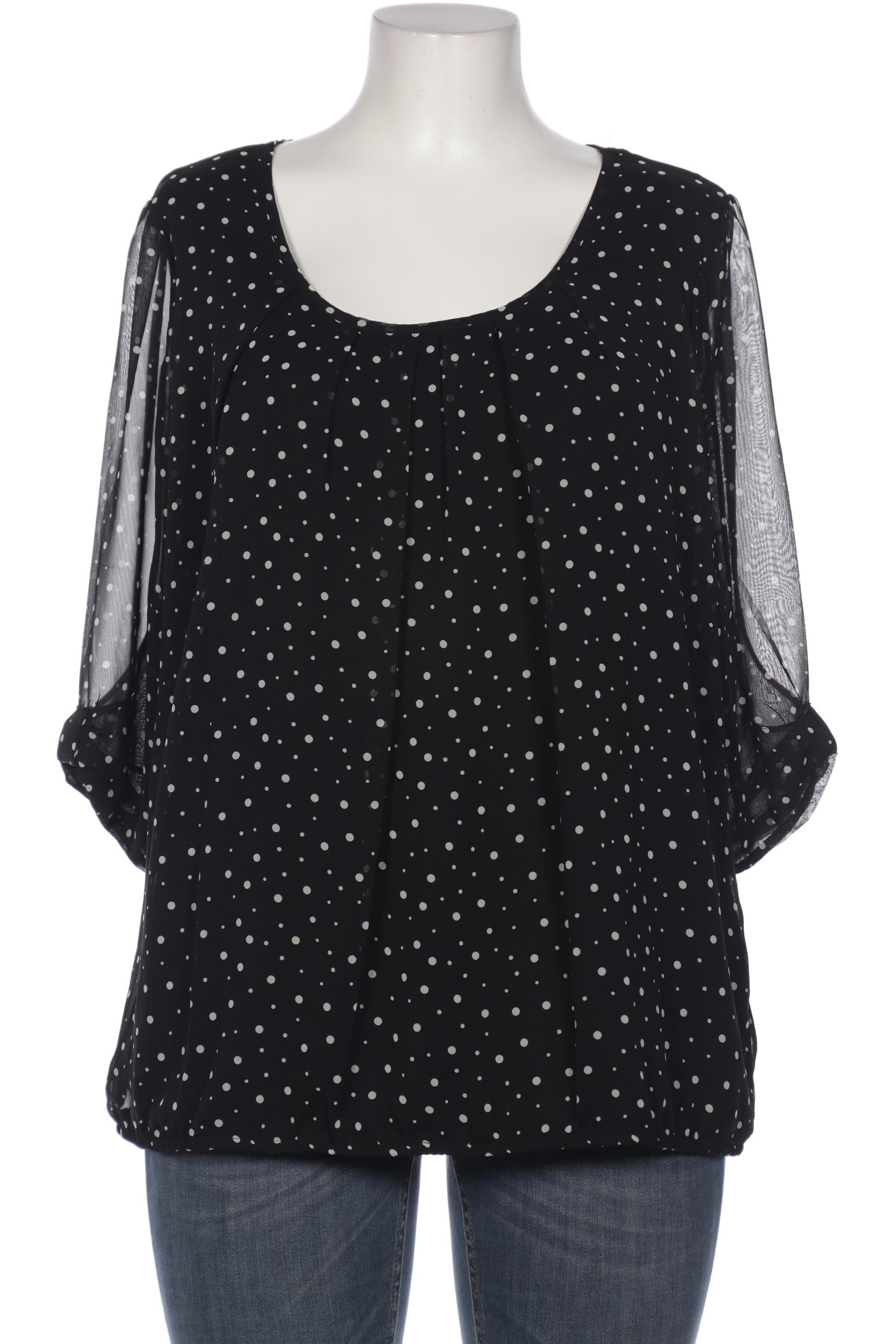 

sheego Damen Bluse, schwarz, Gr. 44