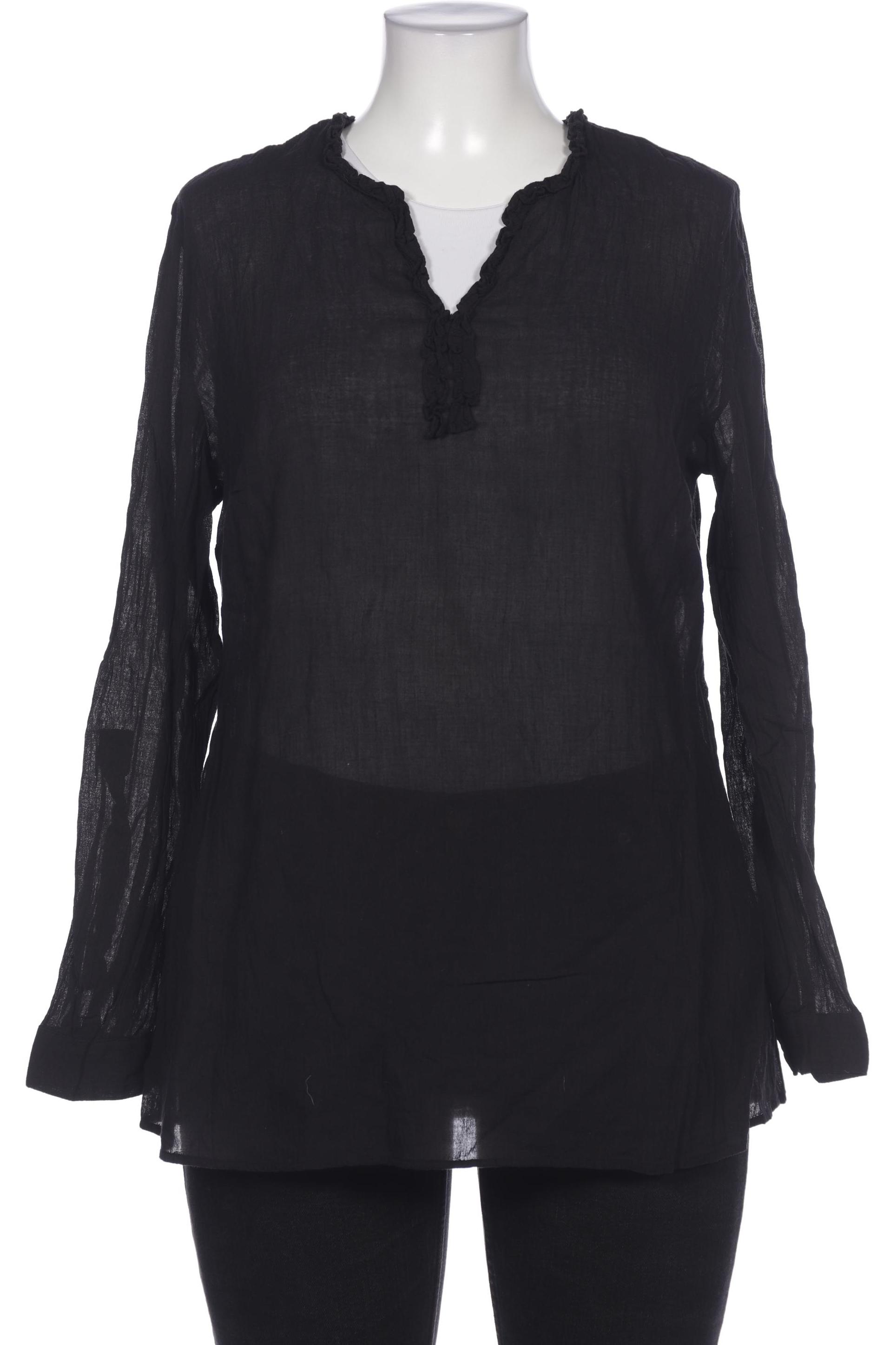 

sheego Damen Bluse, schwarz