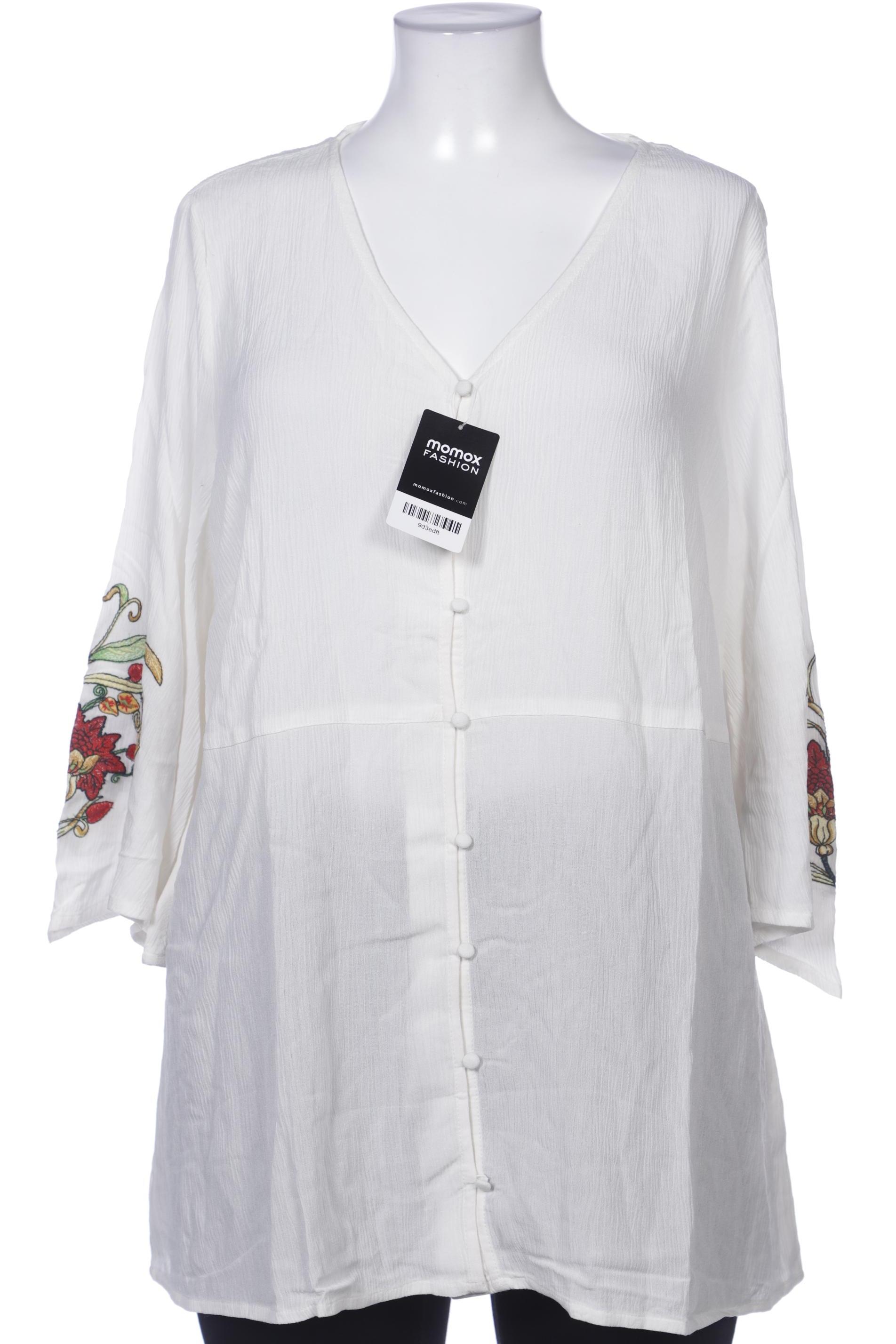 

sheego Damen Bluse, weiß, Gr. 46