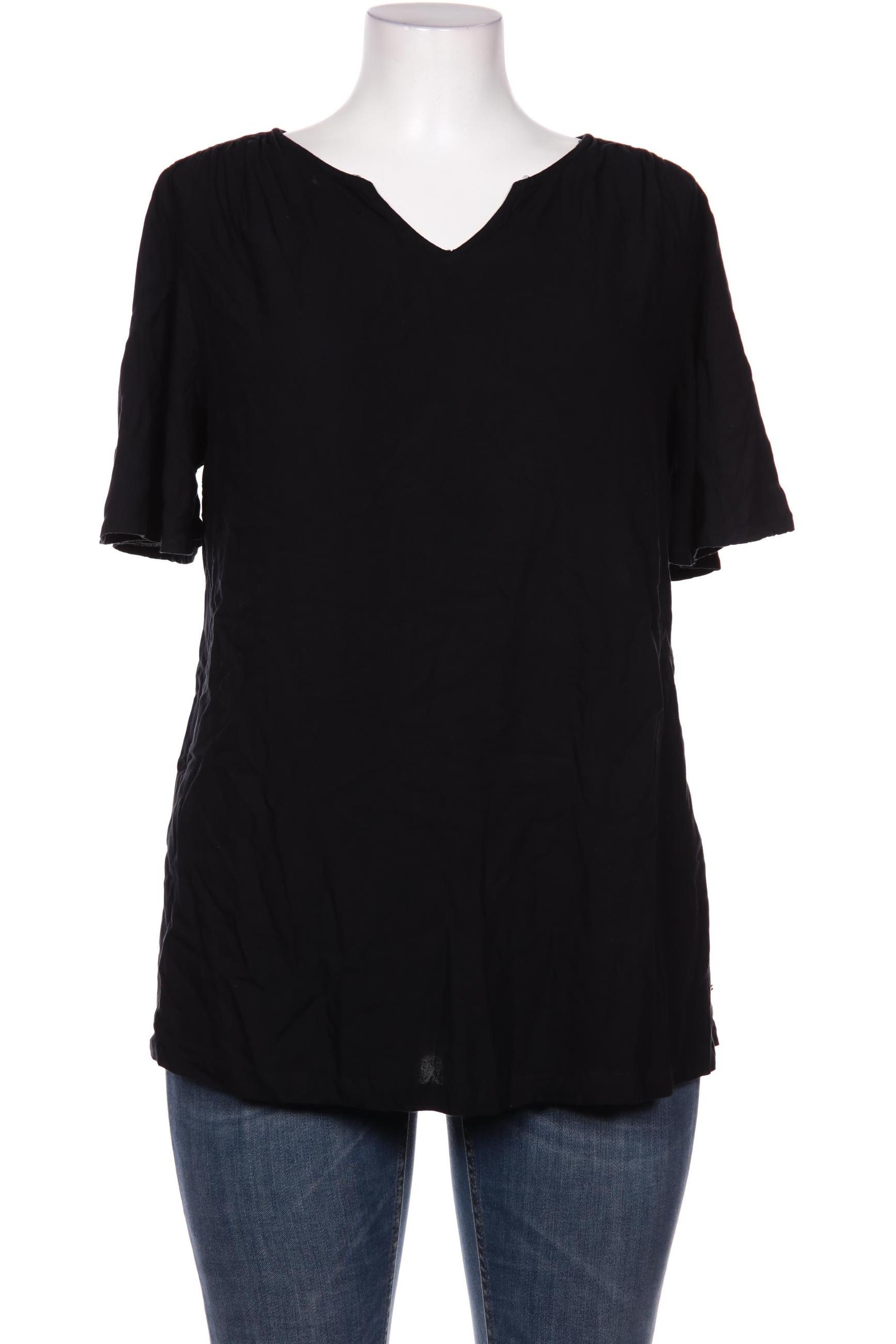 

sheego Damen Bluse, schwarz, Gr. 46
