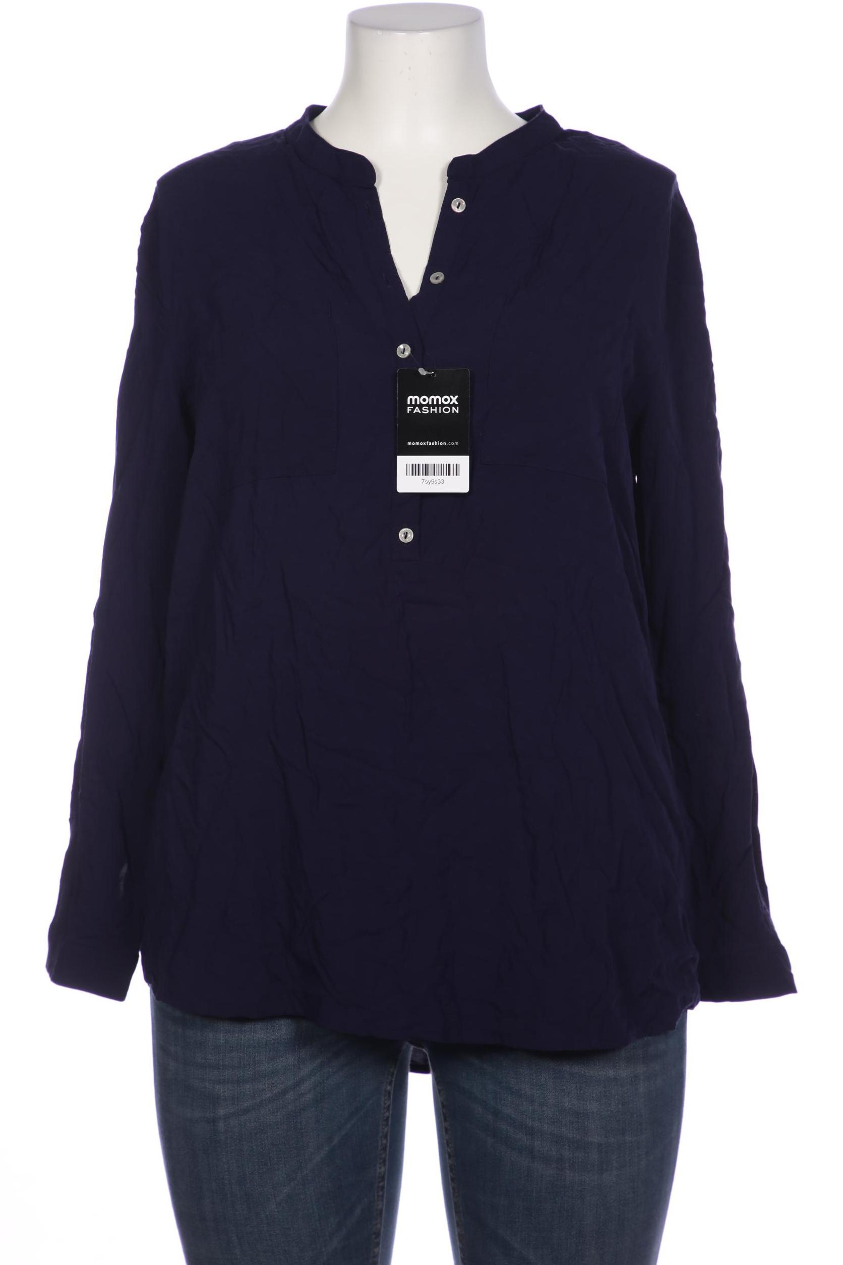 

sheego Damen Bluse, marineblau, Gr. 46