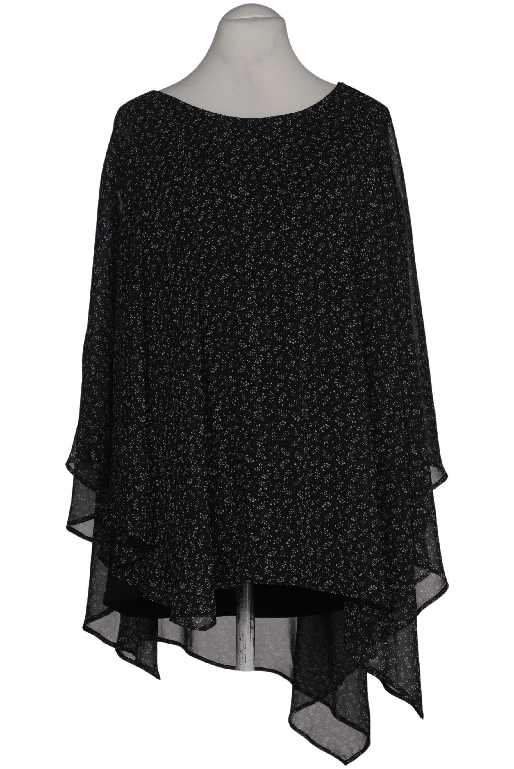 

sheego Damen Bluse, schwarz, Gr. 54