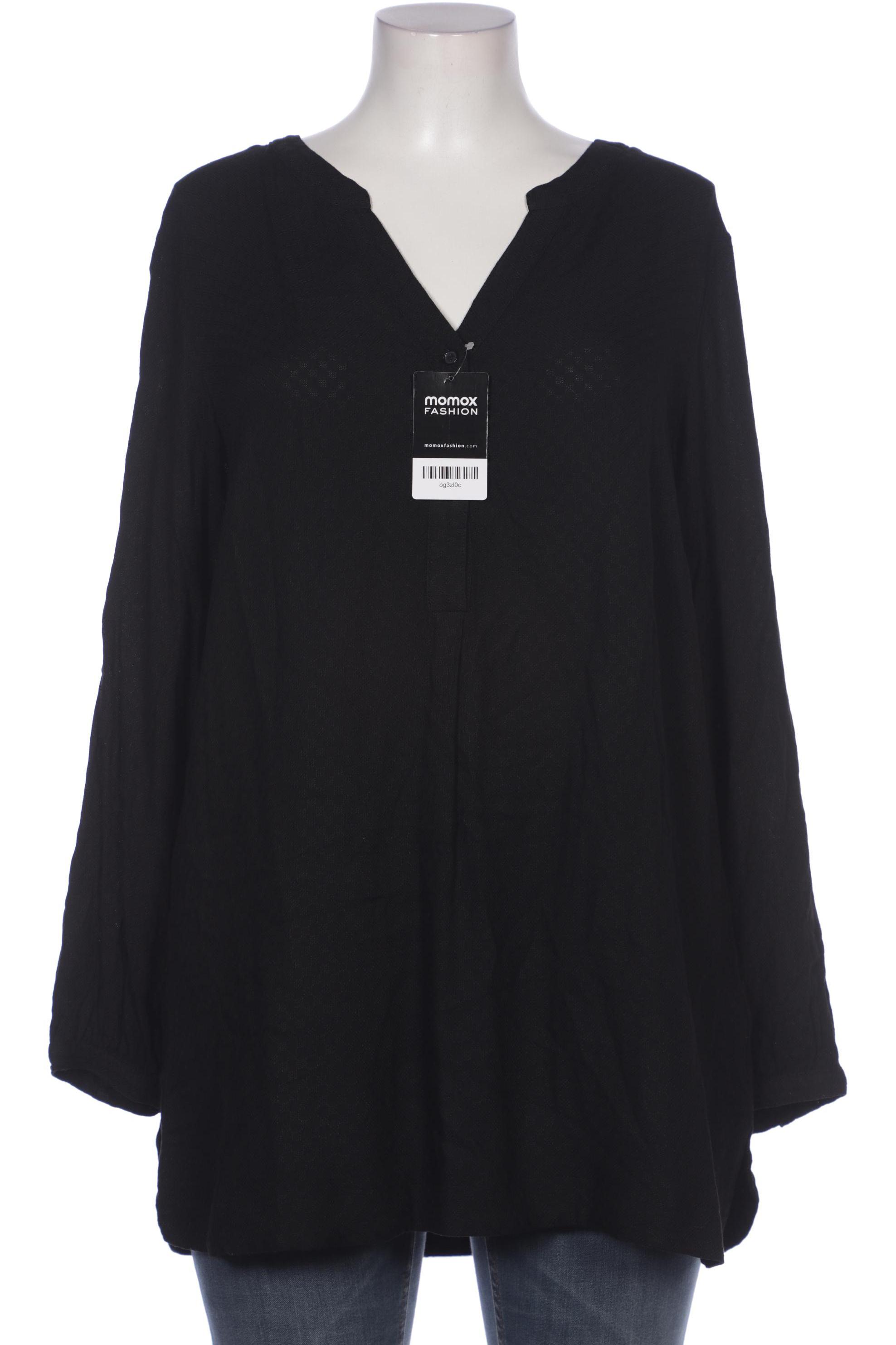 

sheego Damen Bluse, schwarz, Gr. 46