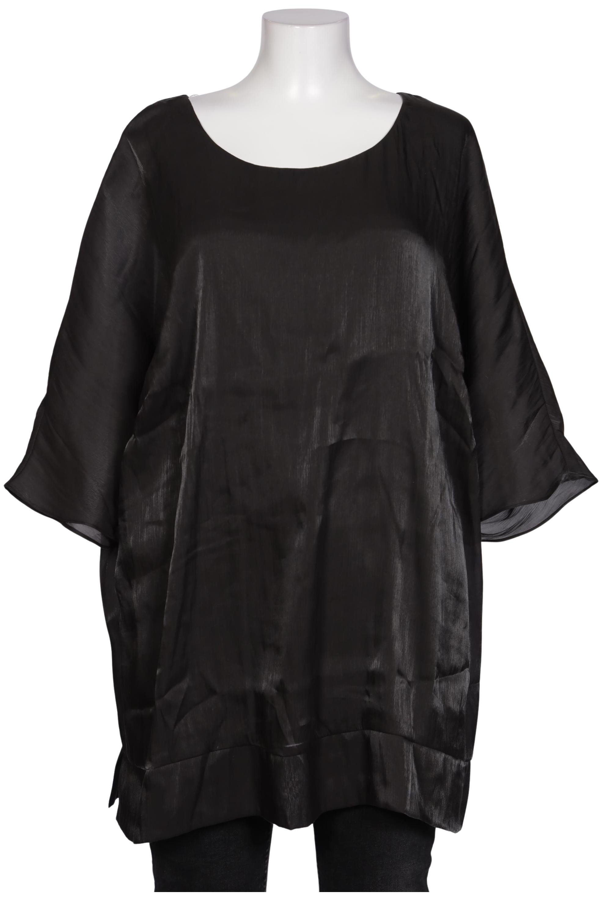 

sheego Damen Bluse, schwarz, Gr. 52