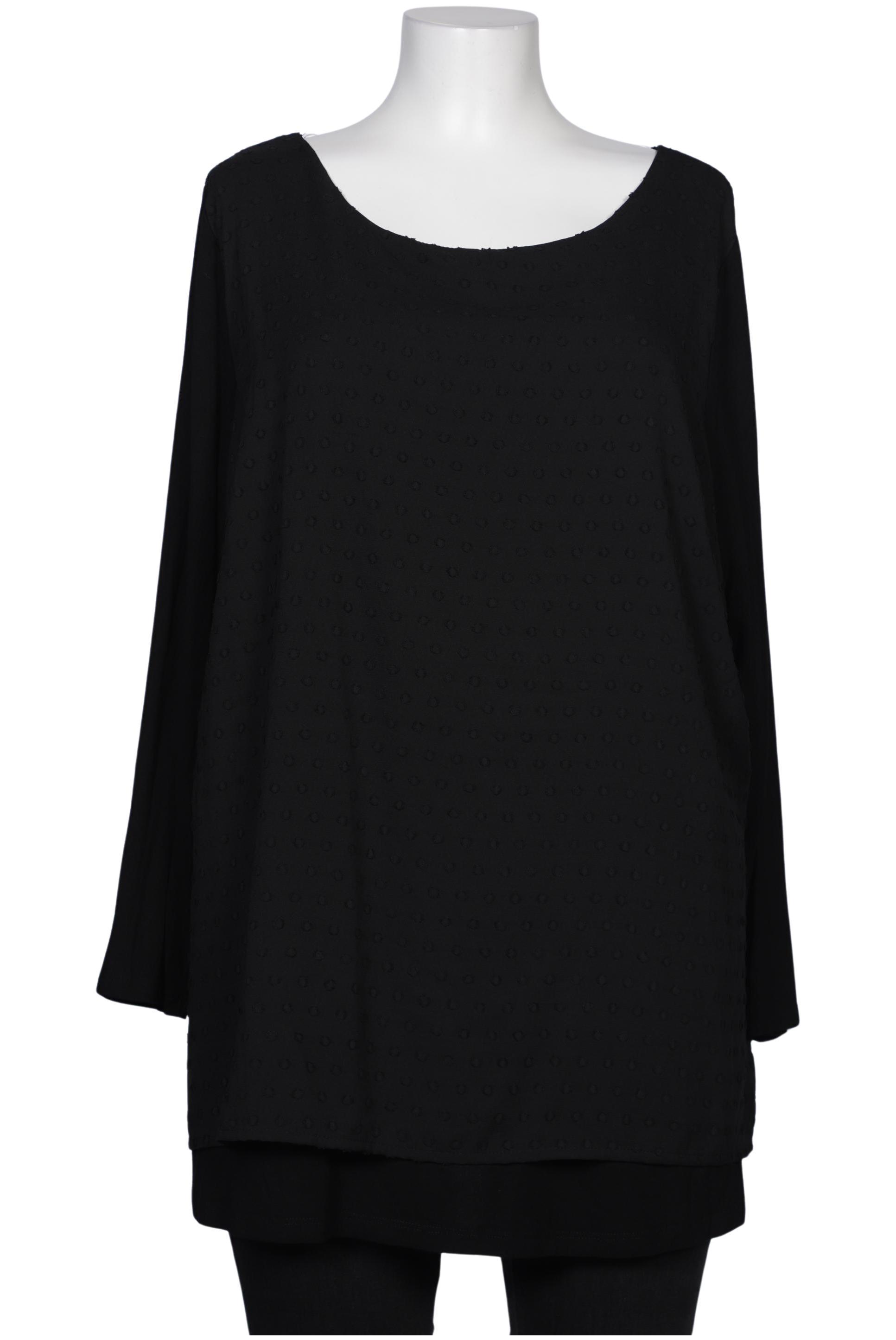 

sheego Damen Bluse, schwarz, Gr. 48