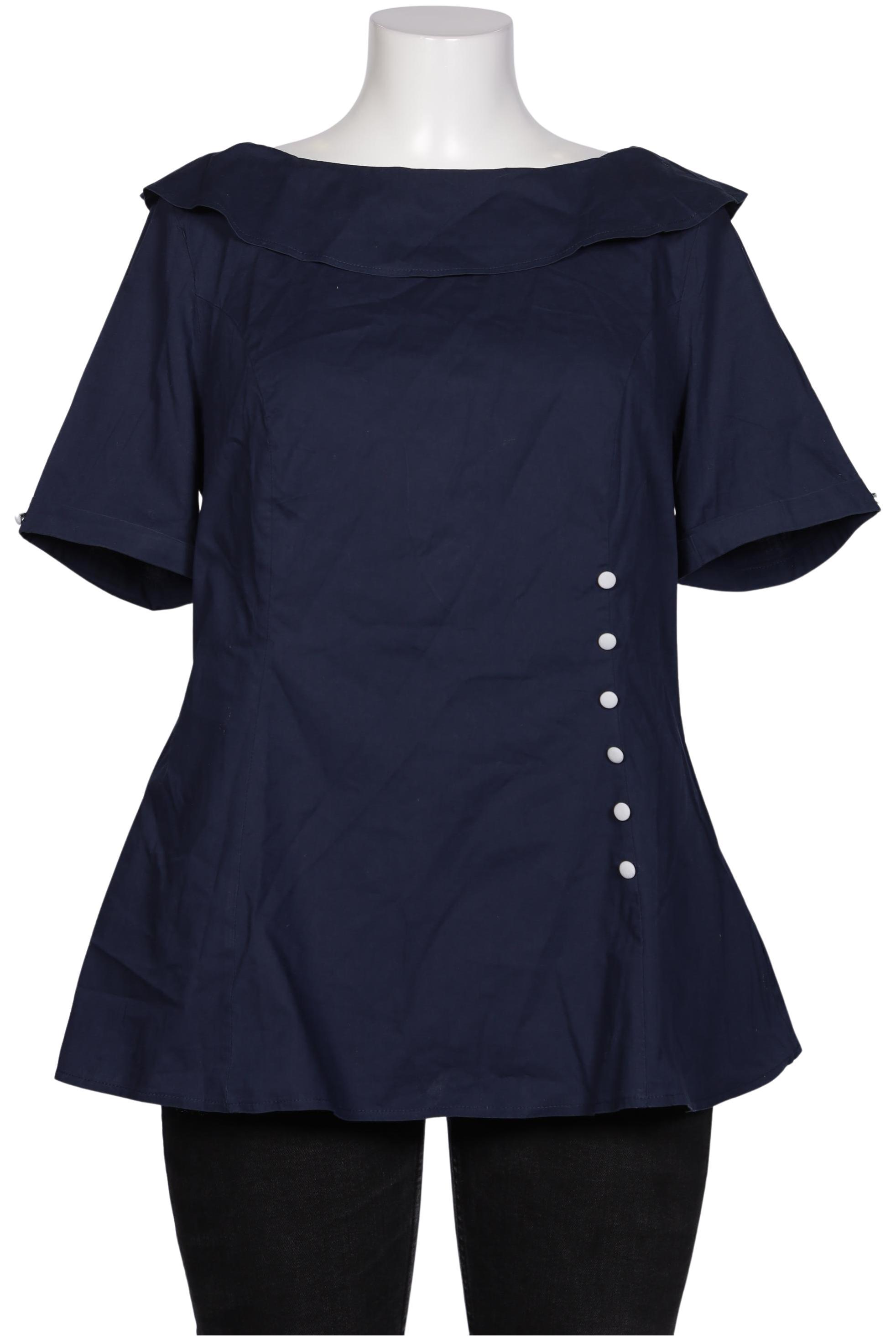 

sheego Damen Bluse, marineblau, Gr. 46