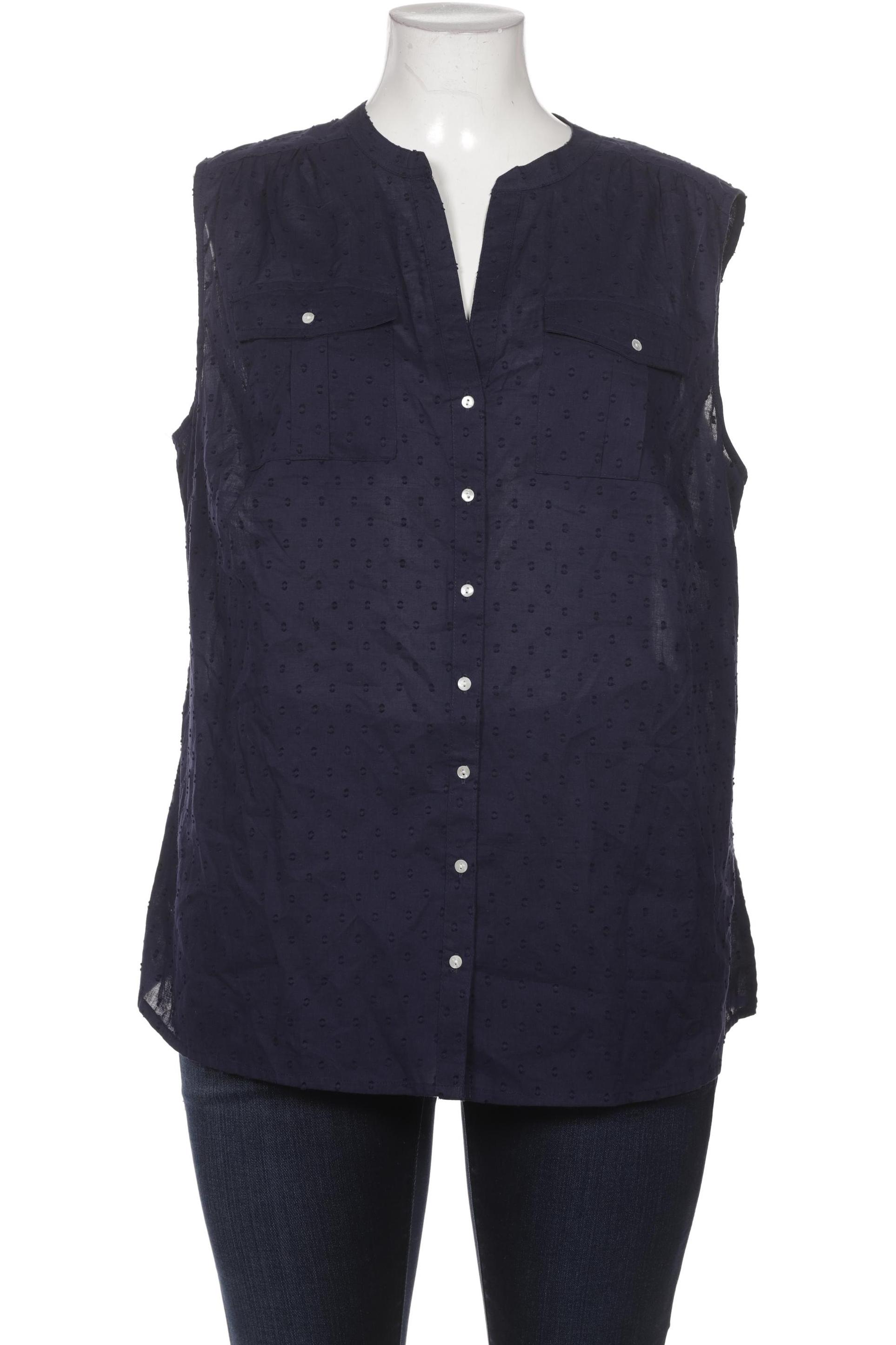 

sheego Damen Bluse, marineblau, Gr. 50