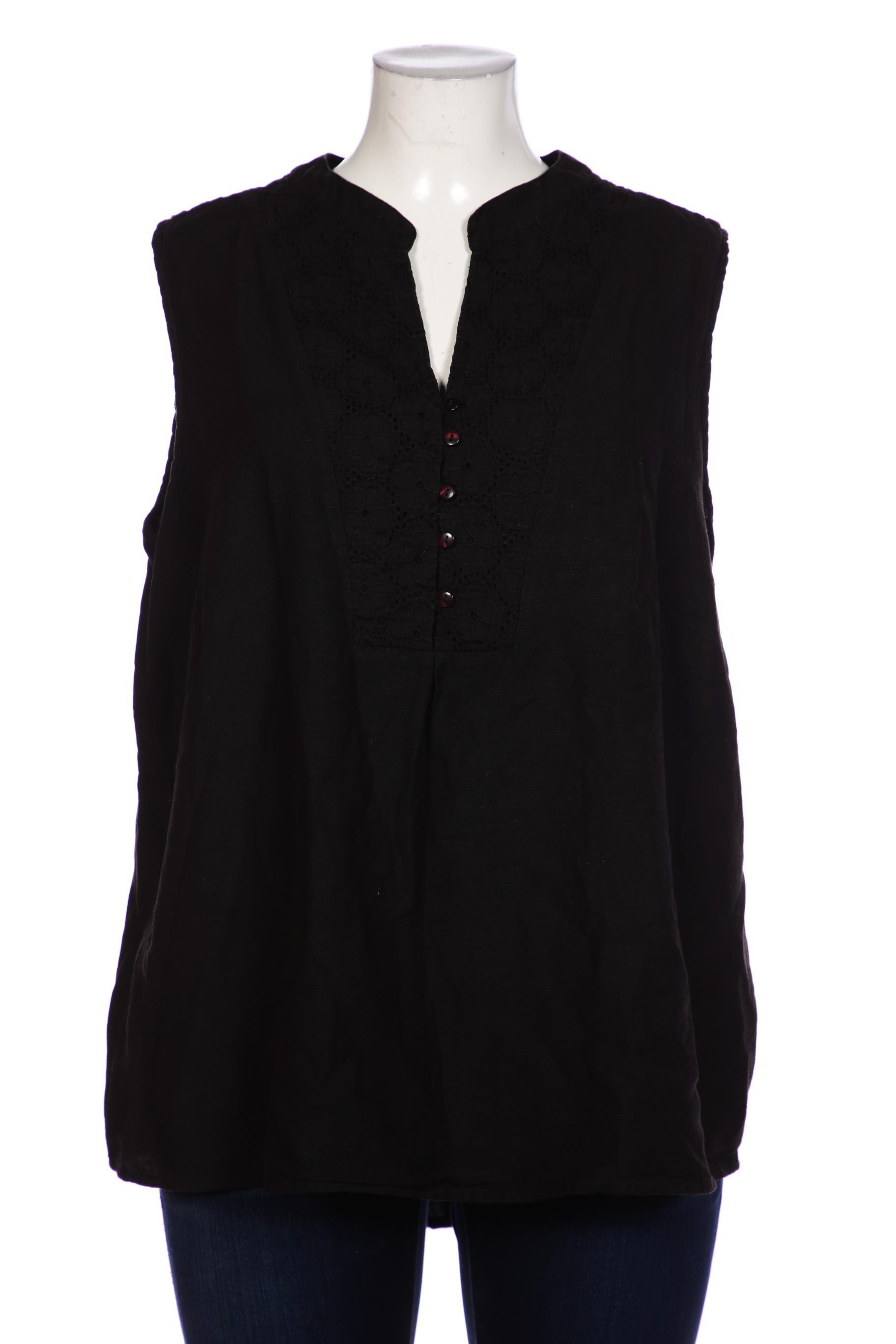 

sheego Damen Bluse, schwarz, Gr. 52