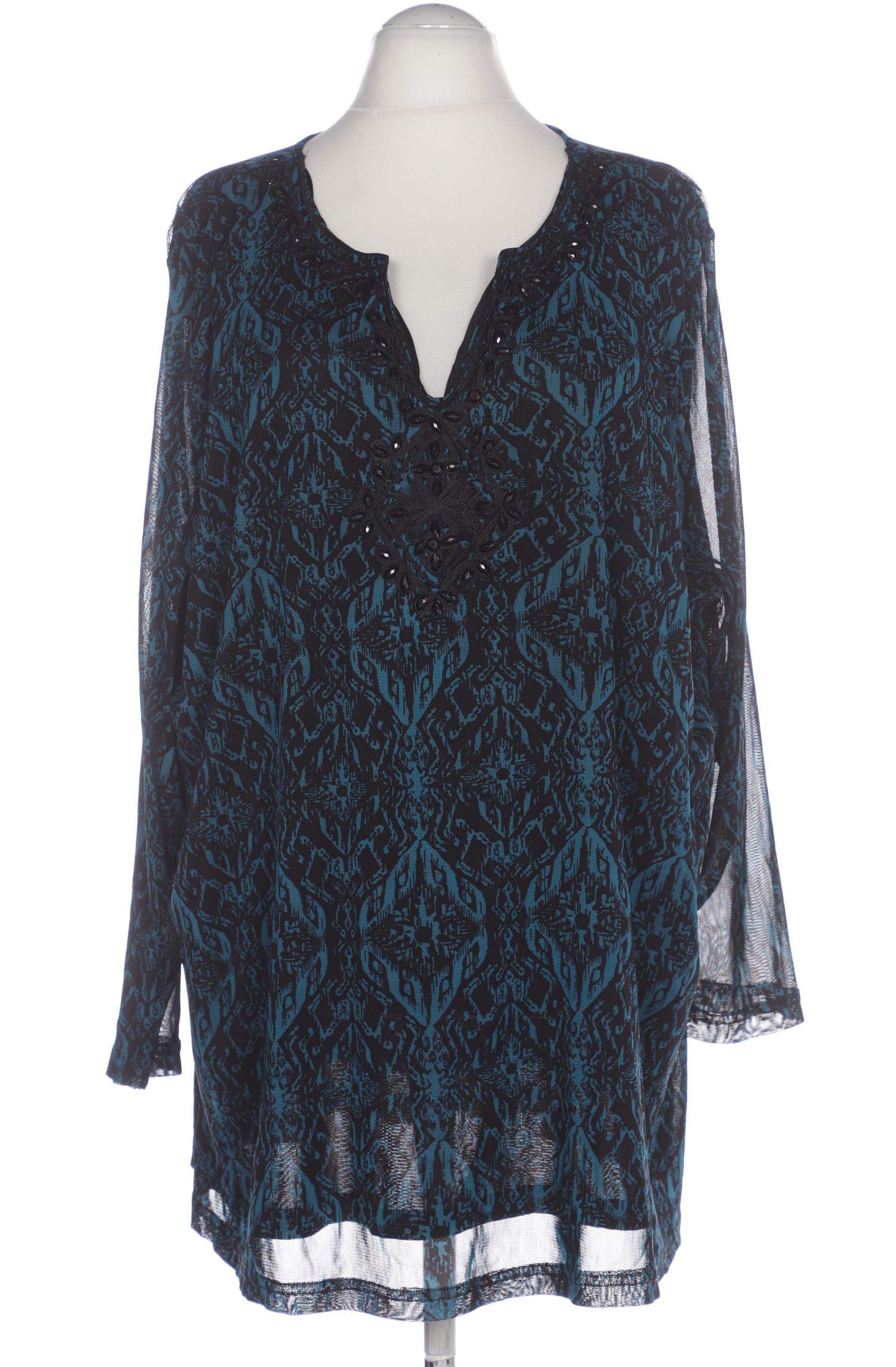 

sheego Damen Bluse, blau, Gr. 56