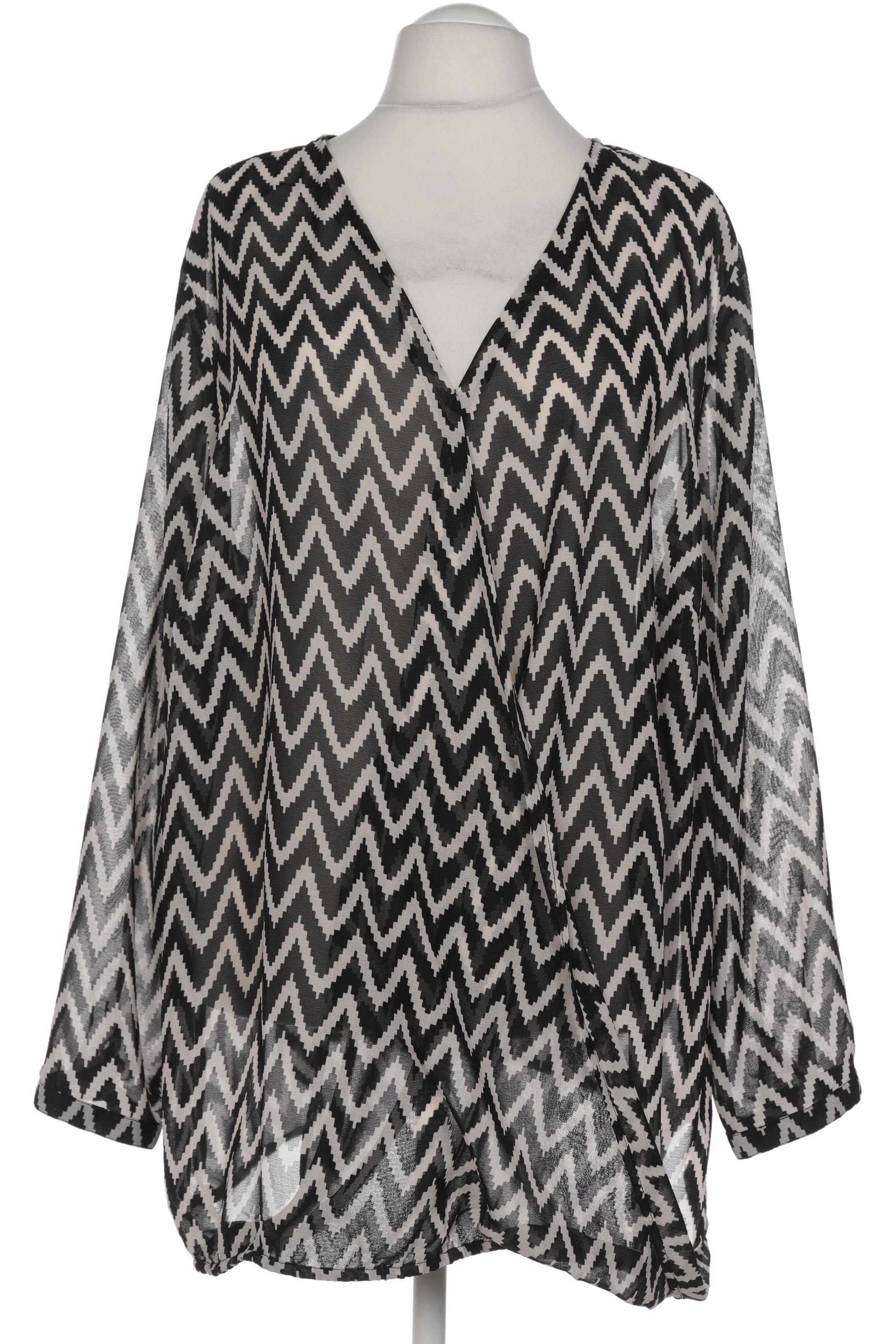 

sheego Damen Bluse, schwarz, Gr. 56