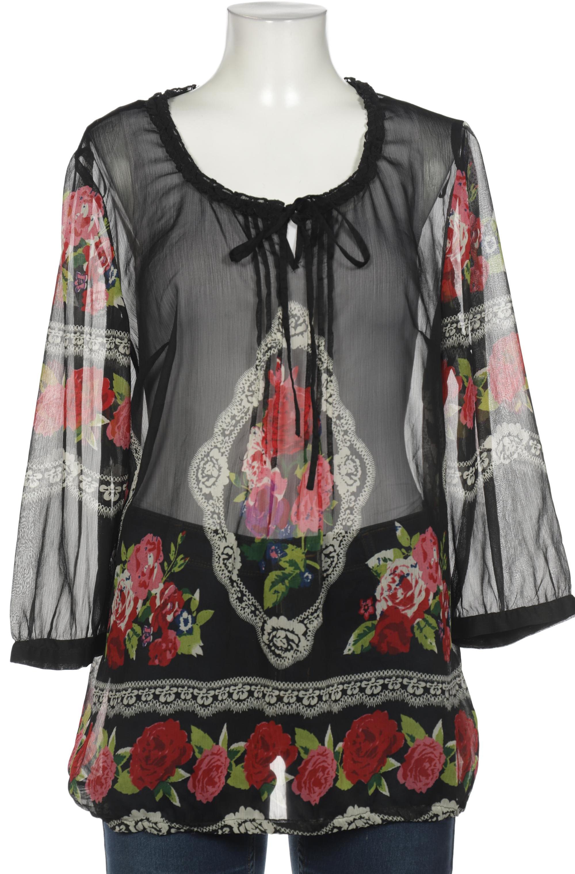 

sheego Damen Bluse, schwarz