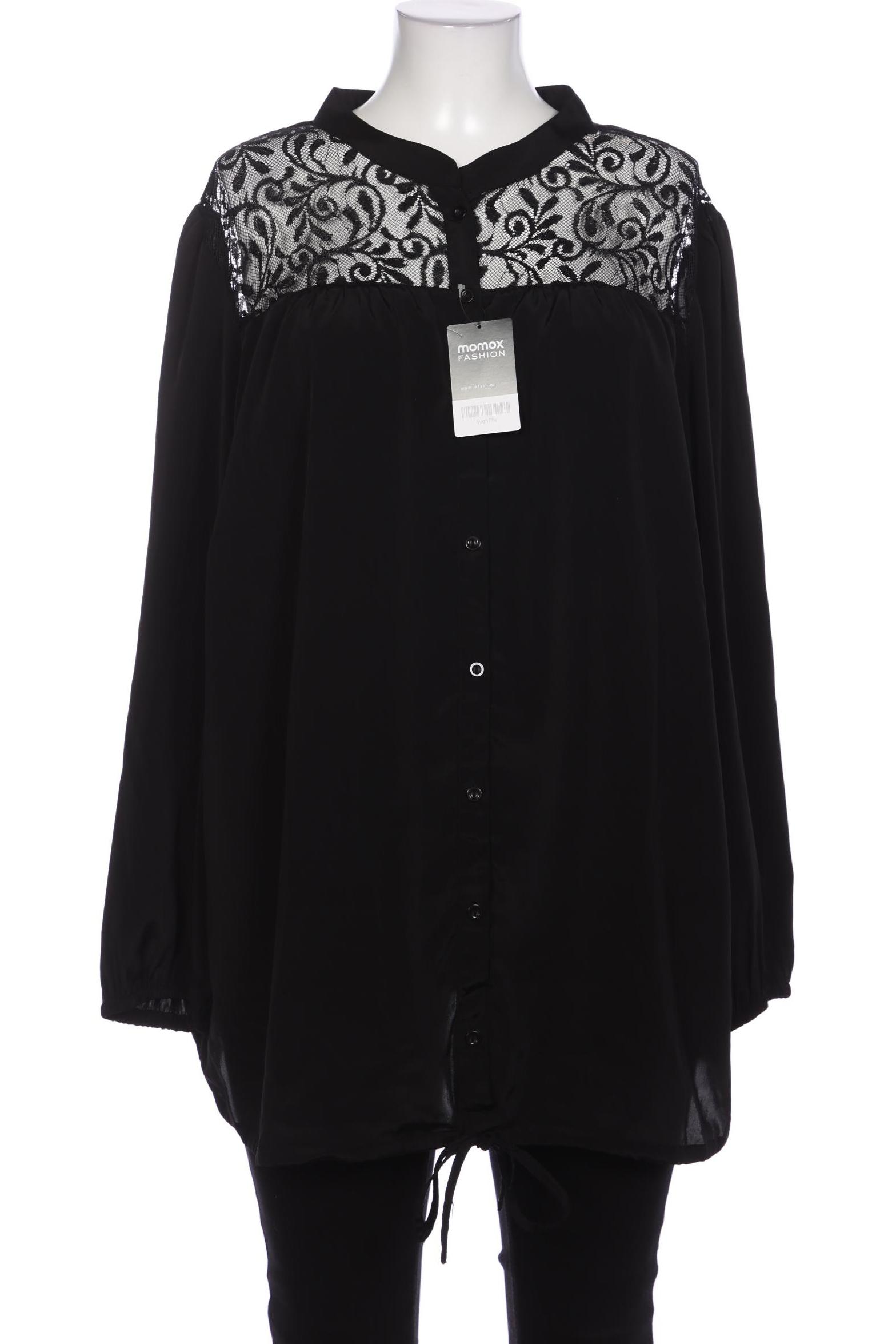 

sheego Damen Bluse, schwarz, Gr. 52