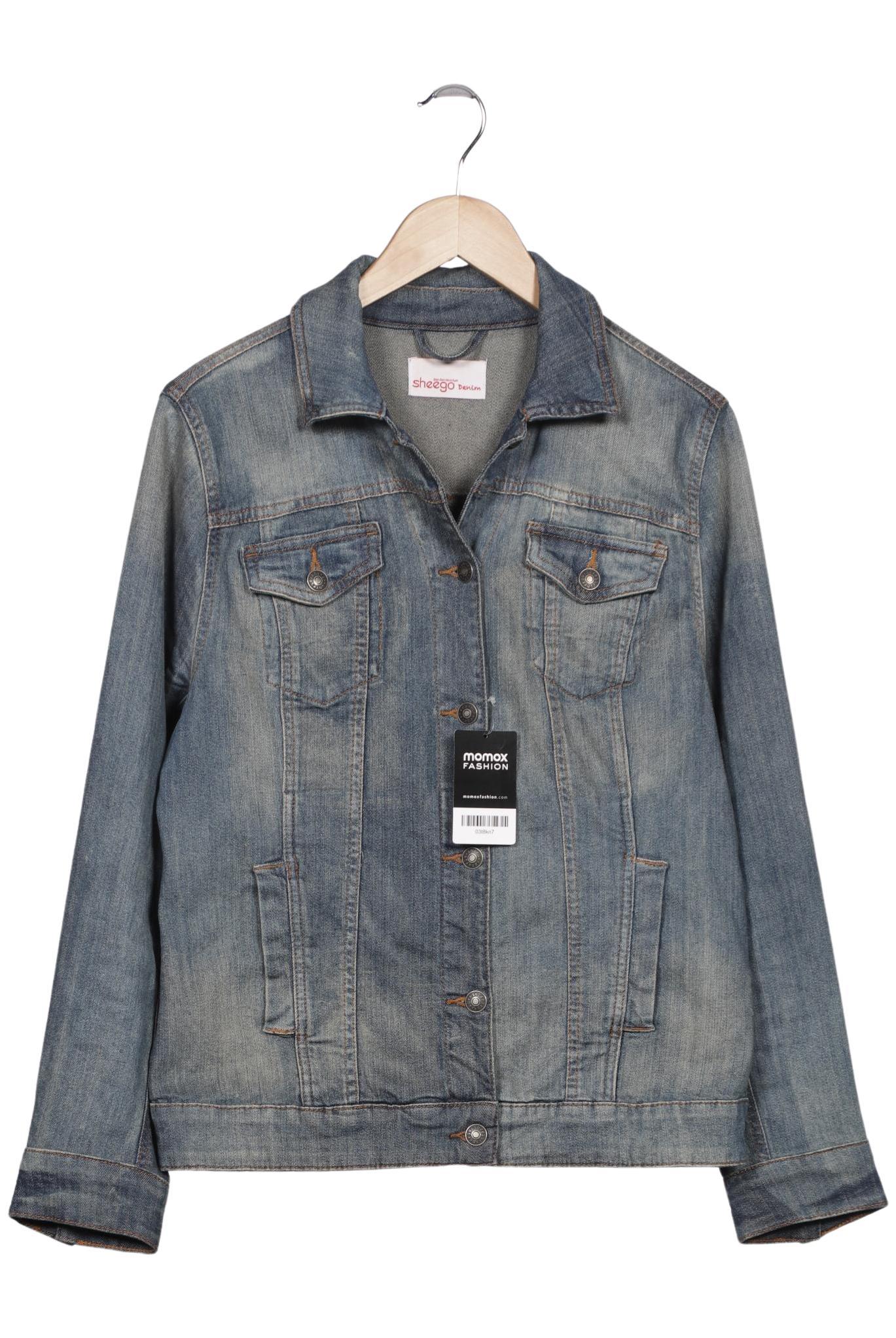 

sheego Damen Jacke, blau, Gr. 42