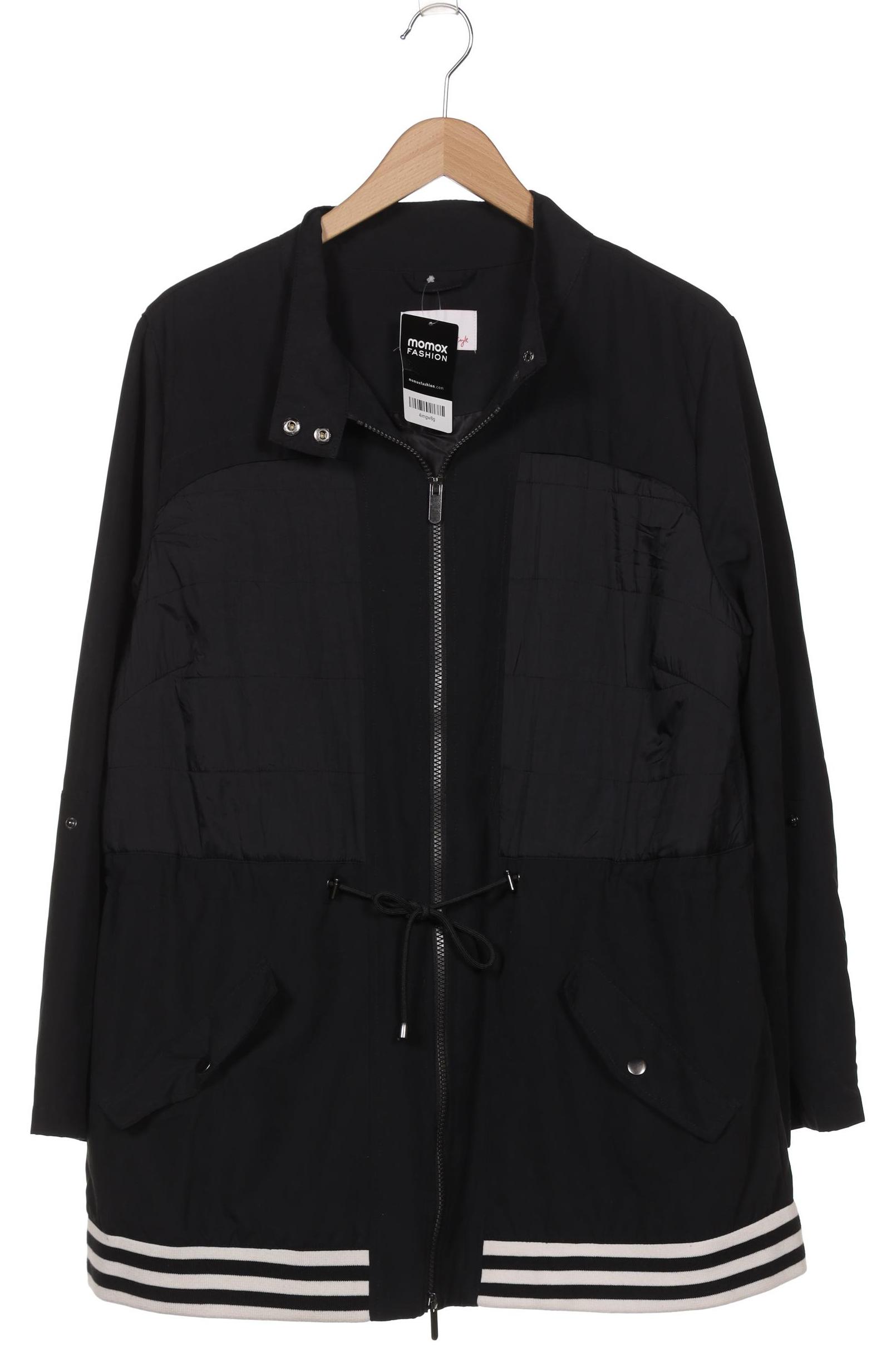

sheego Damen Jacke, schwarz, Gr. 46