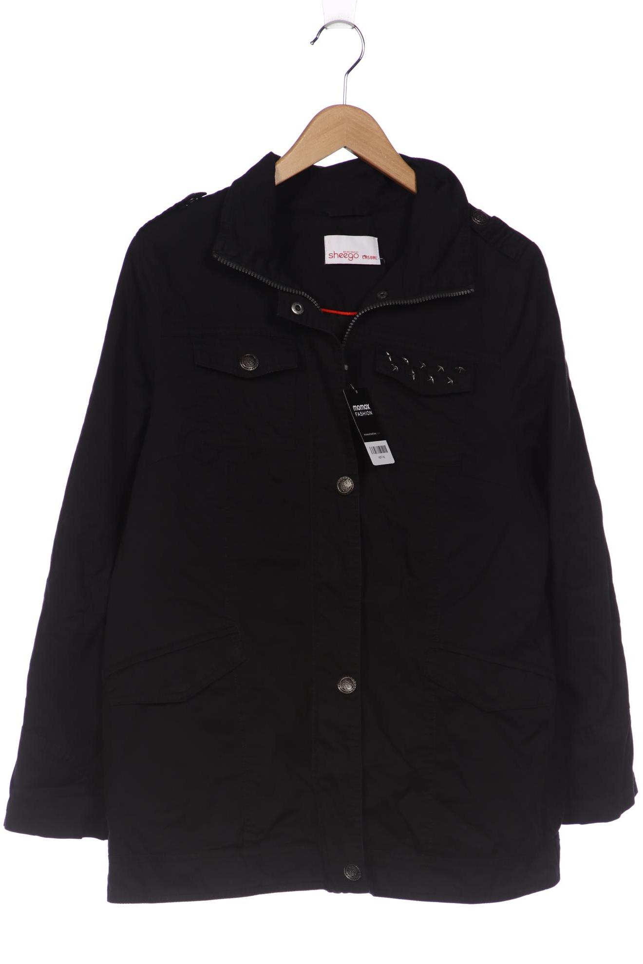 

sheego Damen Jacke, schwarz, Gr. 42