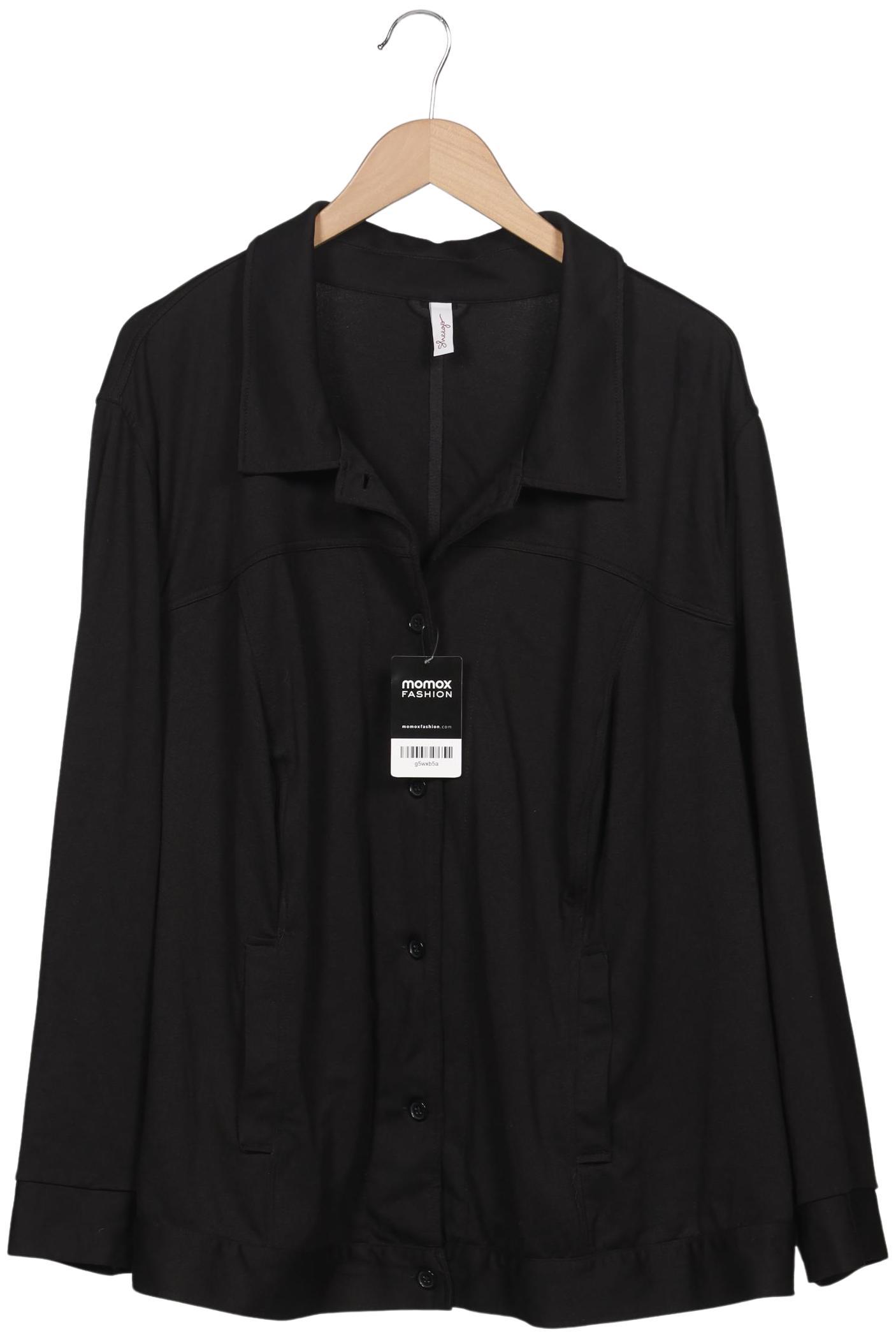 

sheego Damen Jacke, schwarz, Gr. 58