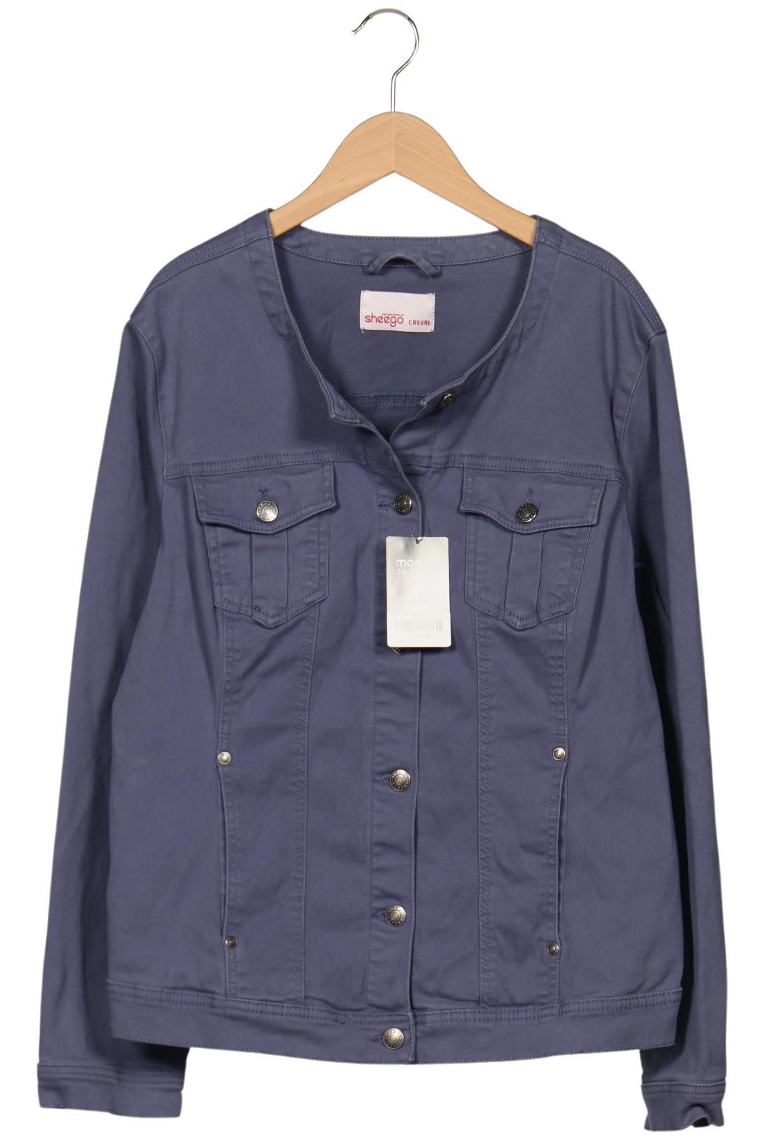 

sheego Damen Jacke, blau, Gr. 46