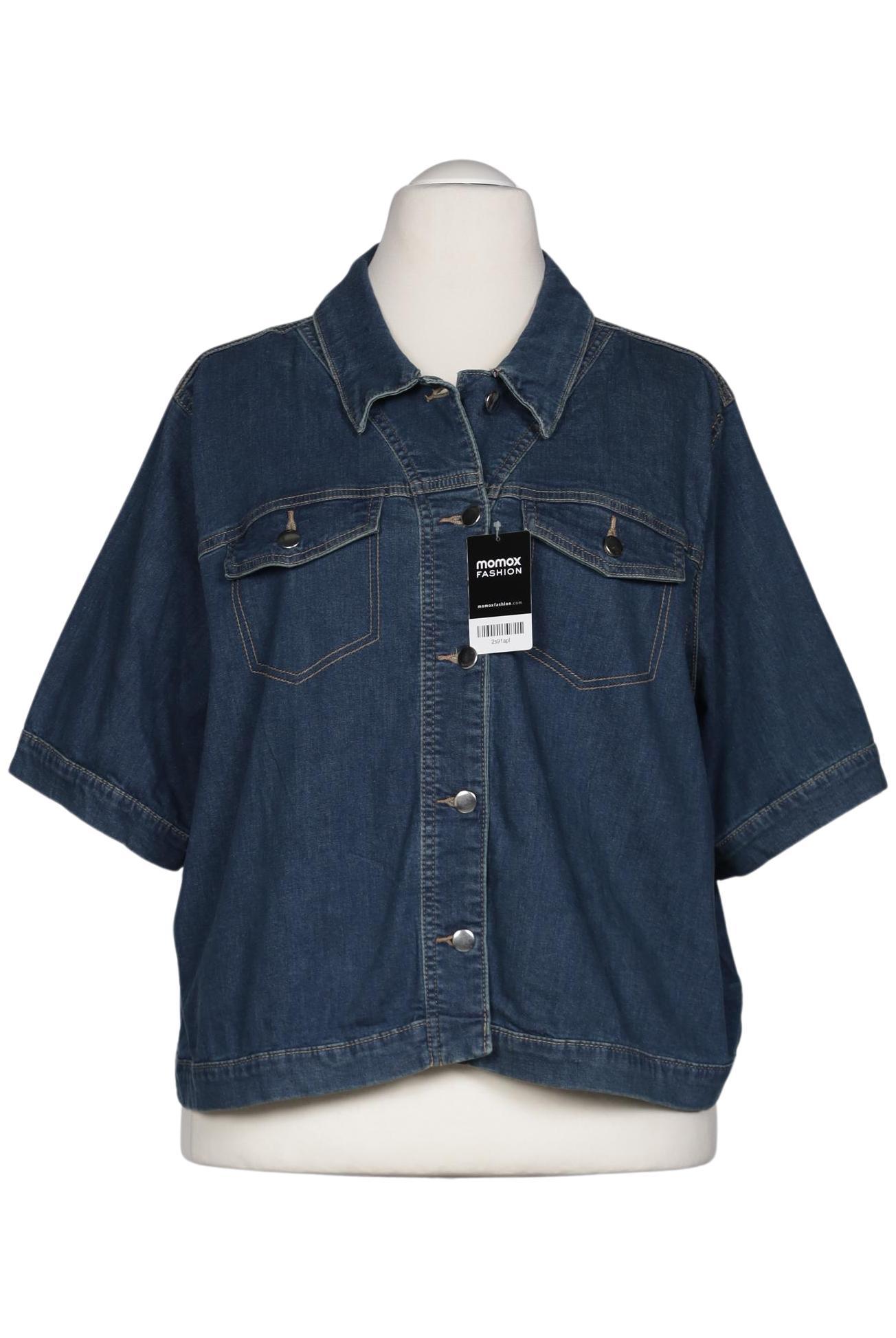 

sheego Damen Jacke, blau, Gr. 56