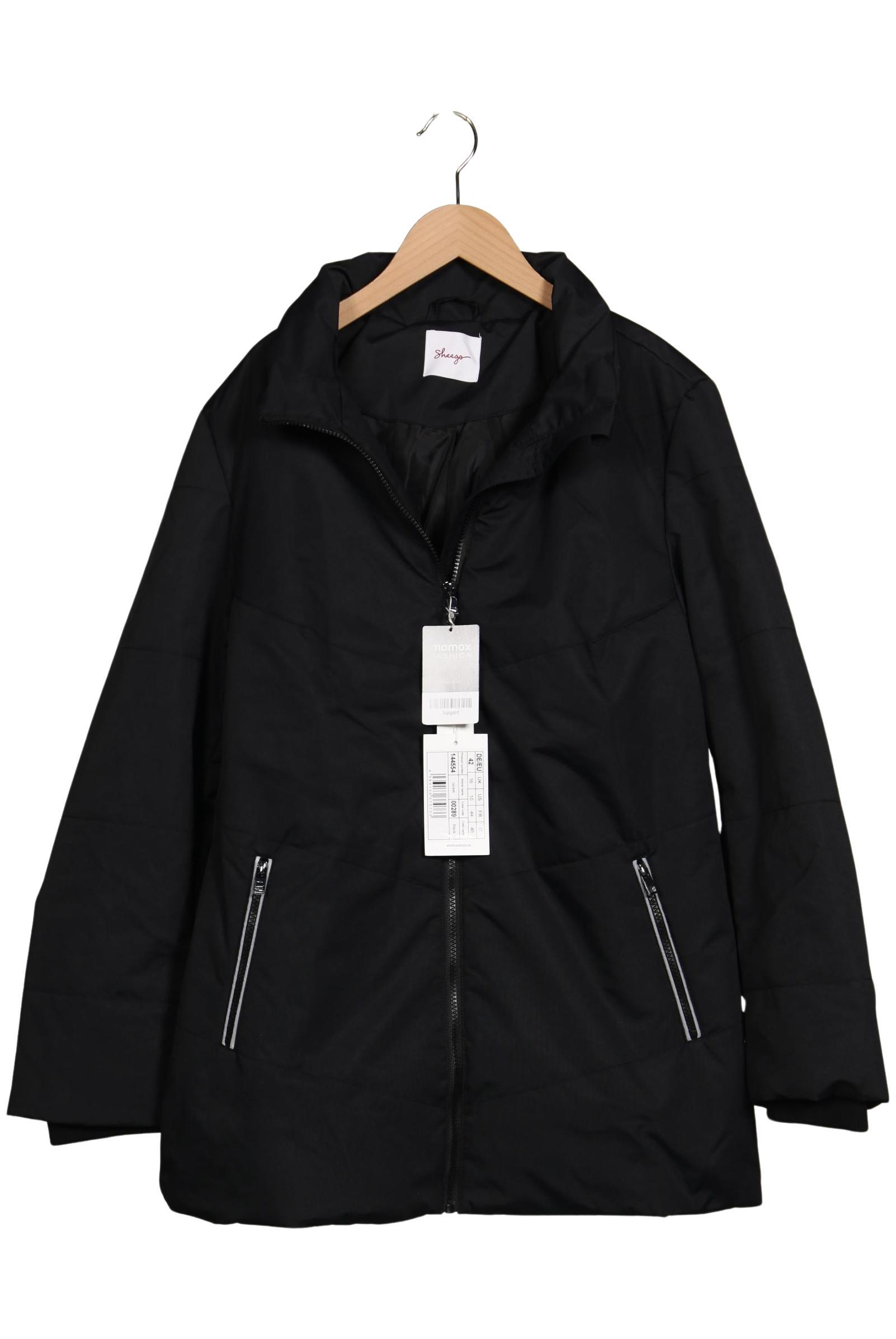 

sheego Damen Jacke, schwarz, Gr. 42