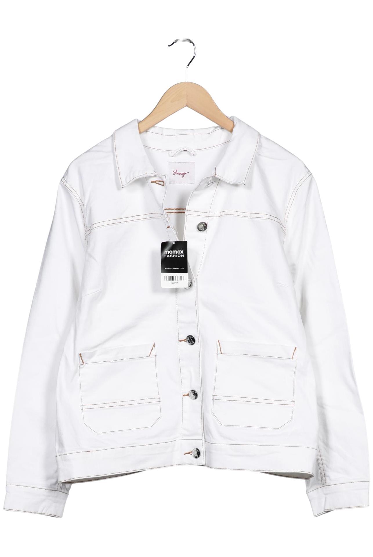 

sheego Damen Jacke, weiß, Gr. 48