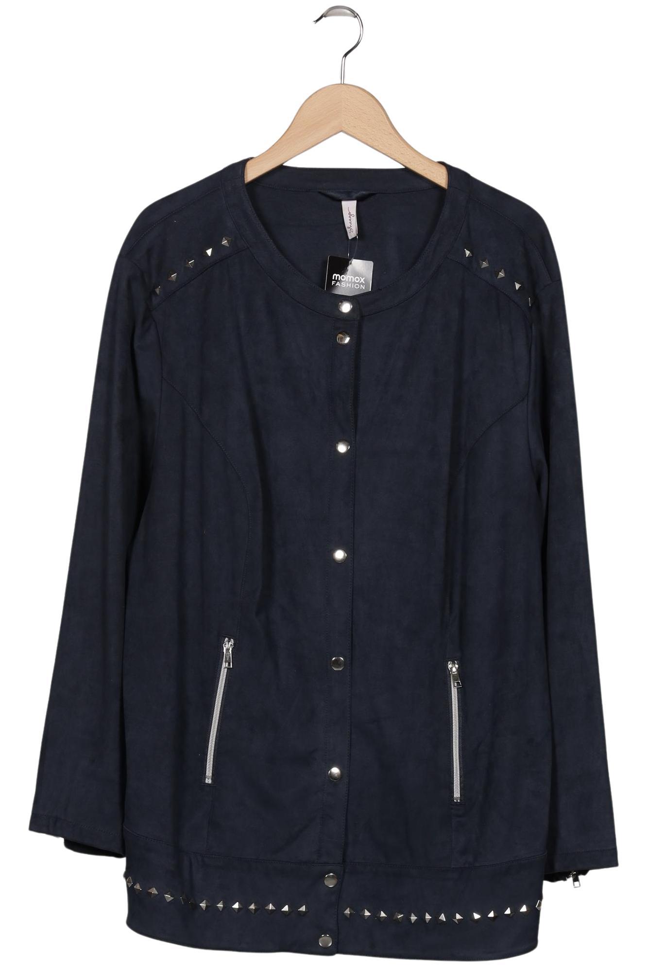 

sheego Damen Jacke, marineblau, Gr. 52
