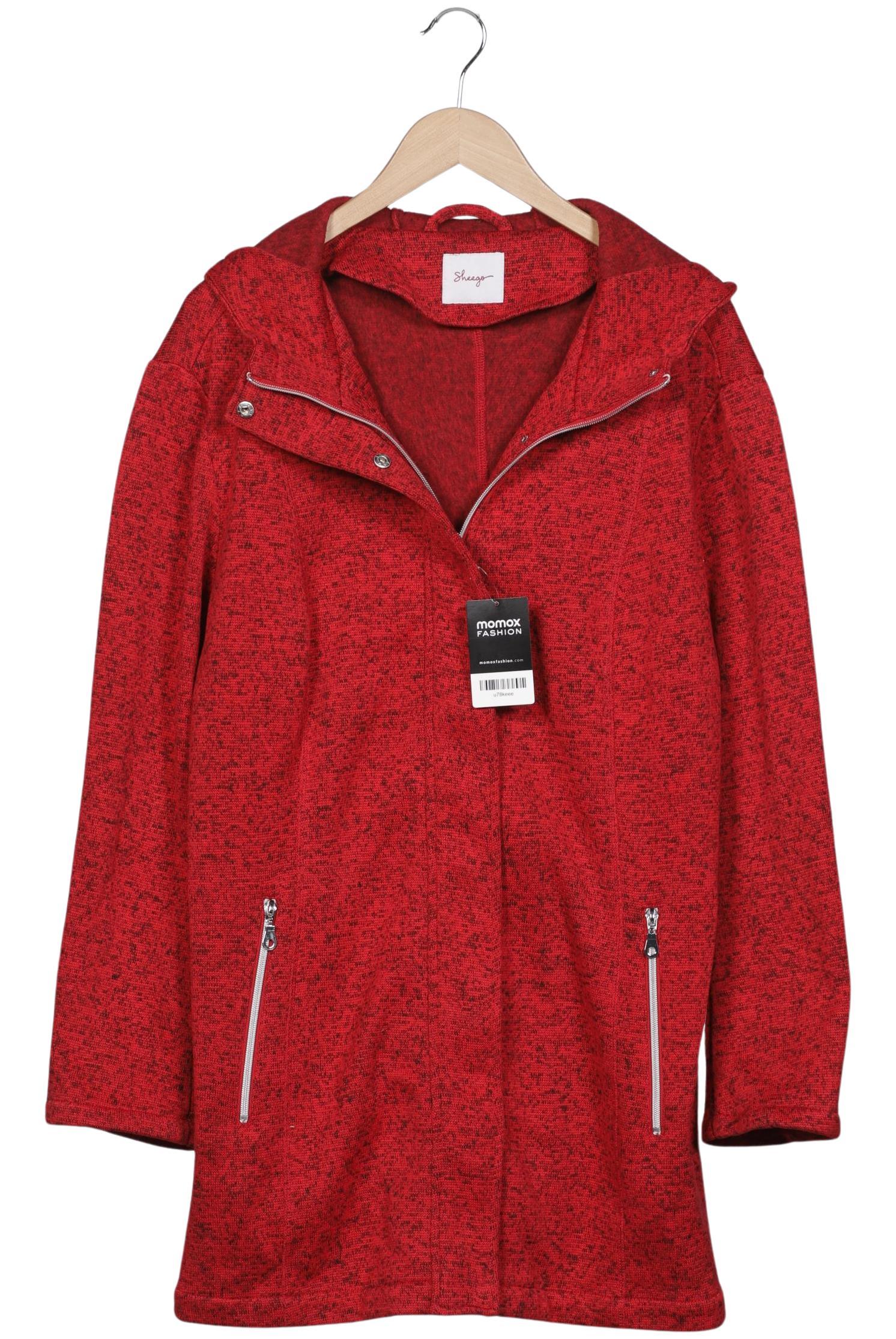 

sheego Damen Jacke, rot, Gr. 48