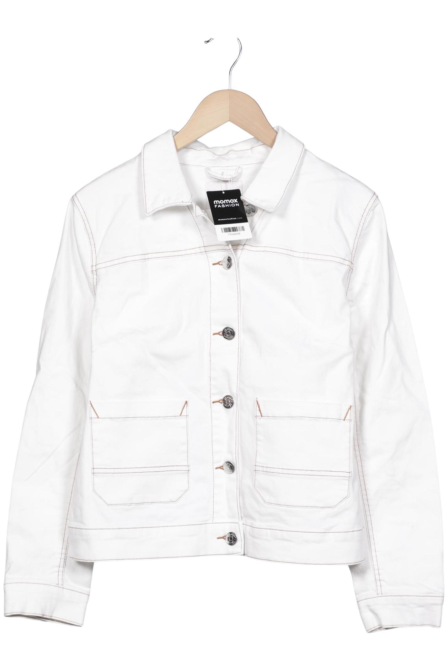 

sheego Damen Jacke, weiß, Gr. 42